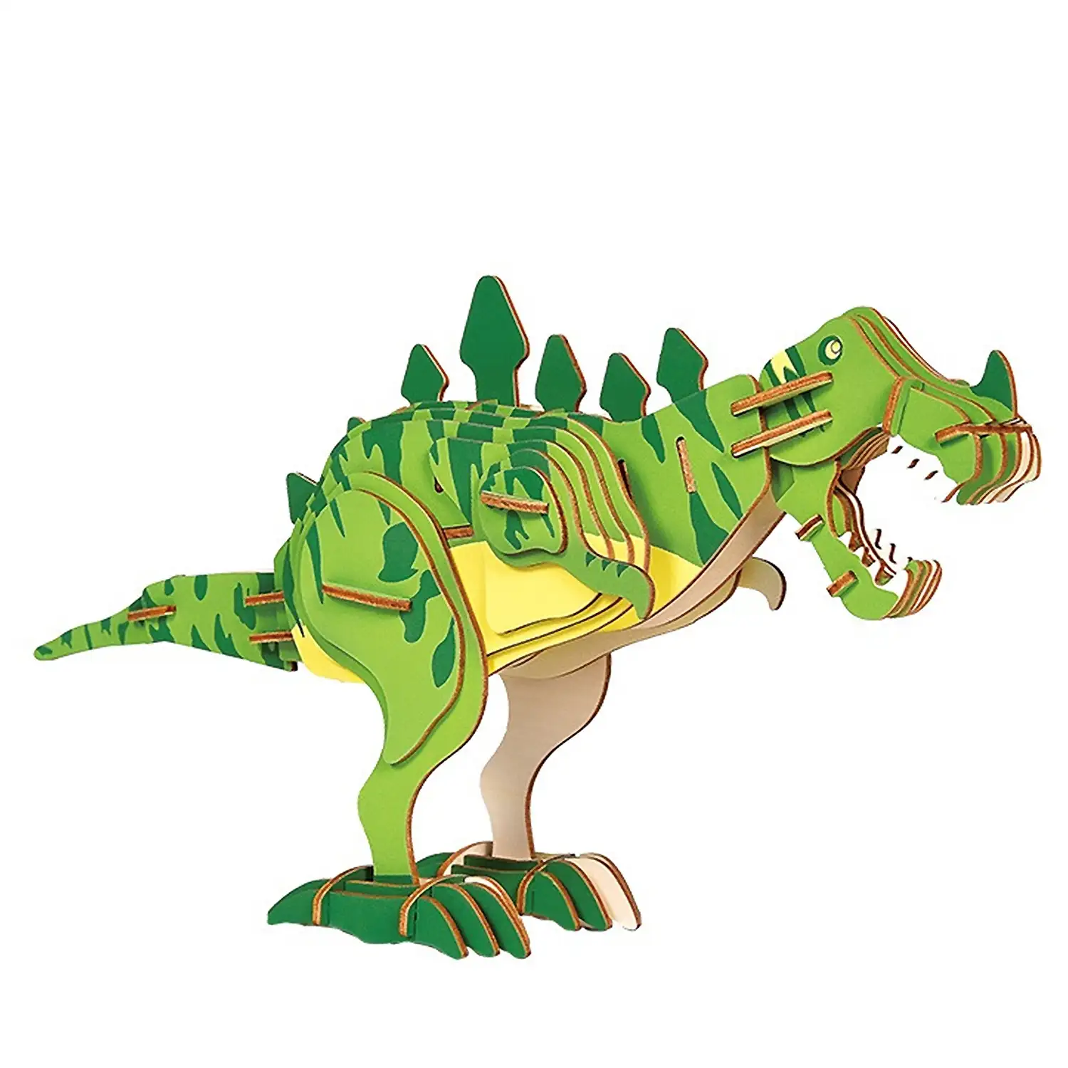 Puzzle 3D madera Tiranosaurio Rex 67 piezas. 34,5x10x34,5 cm.