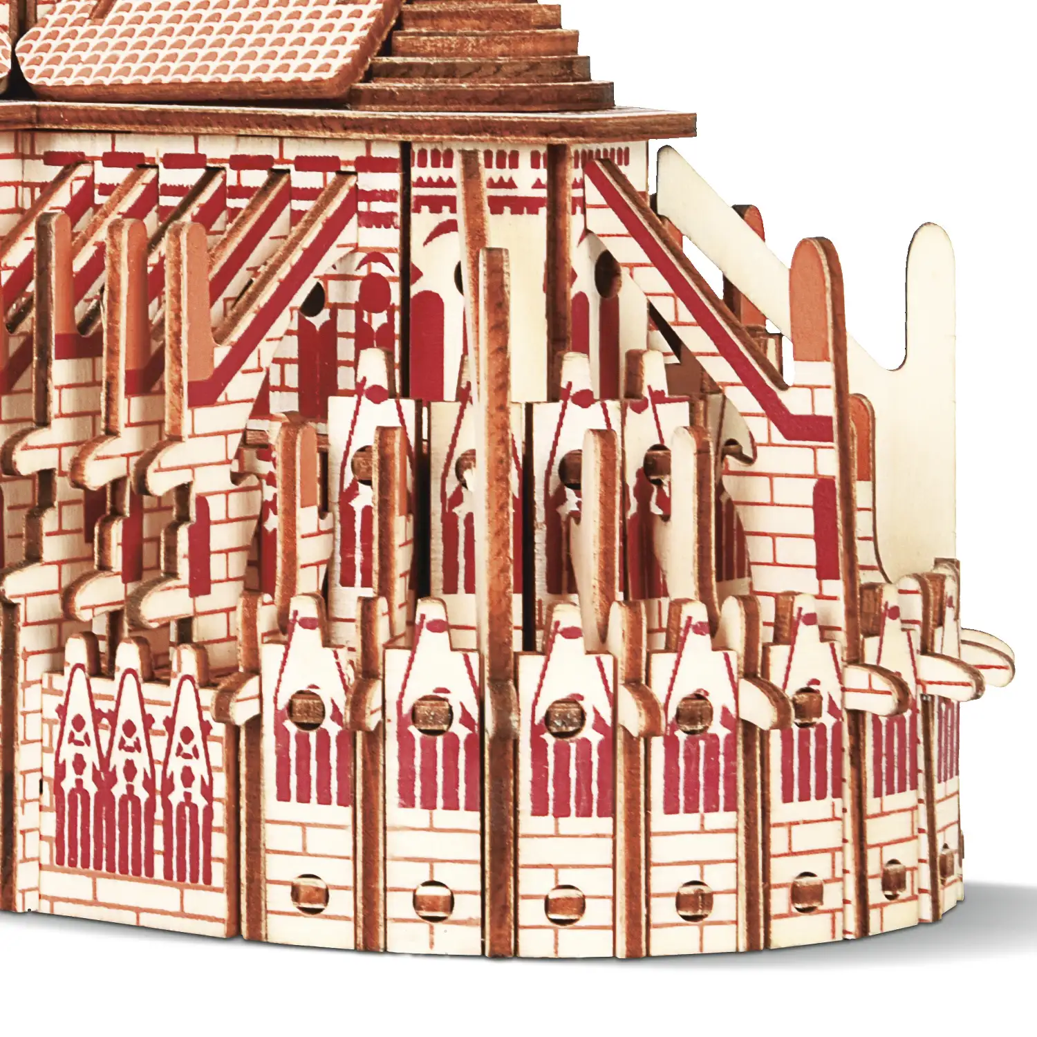 Puzzle 3D madera catedral de NOTRE DAME 239 Piezas 28,7x12x22 cm.