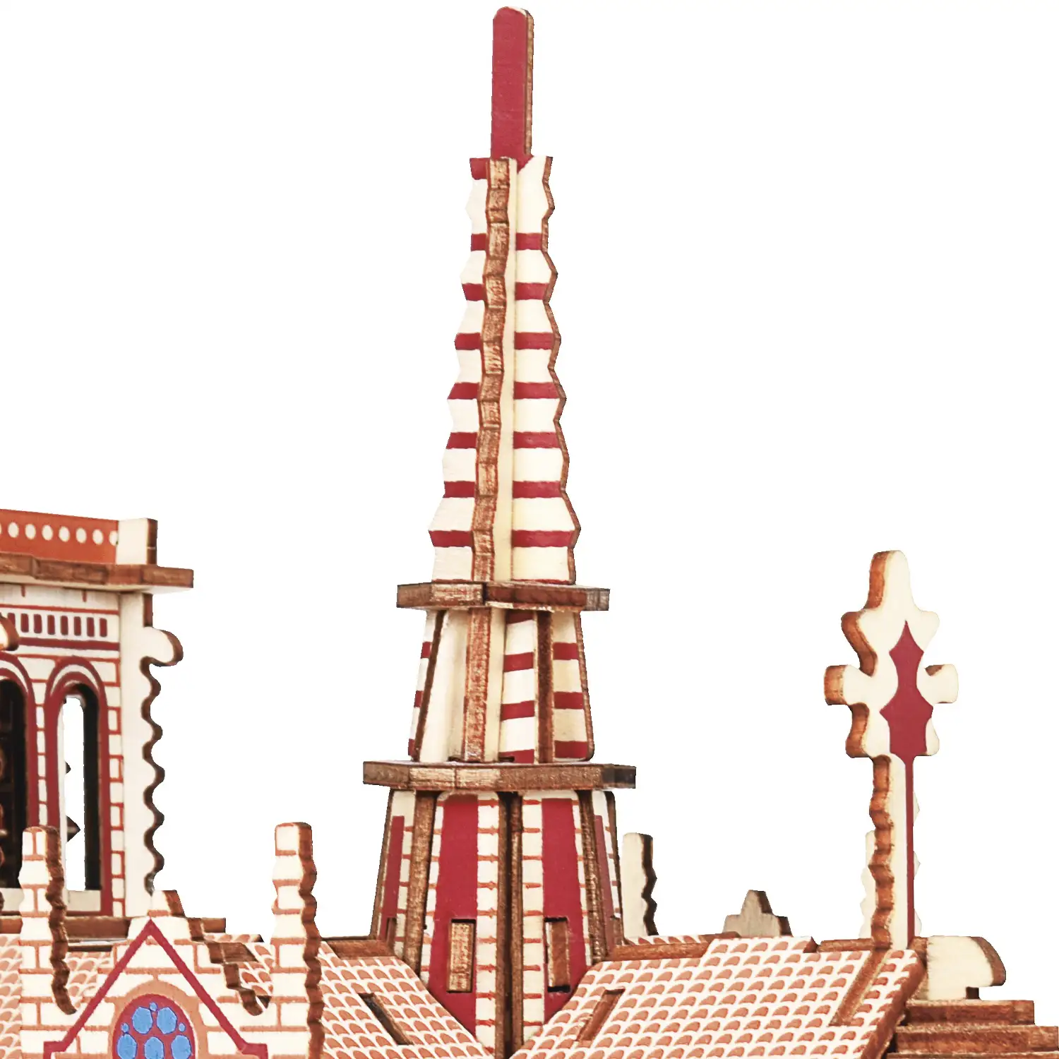 Puzzle 3D madera catedral de NOTRE DAME 239 Piezas 28,7x12x22 cm.