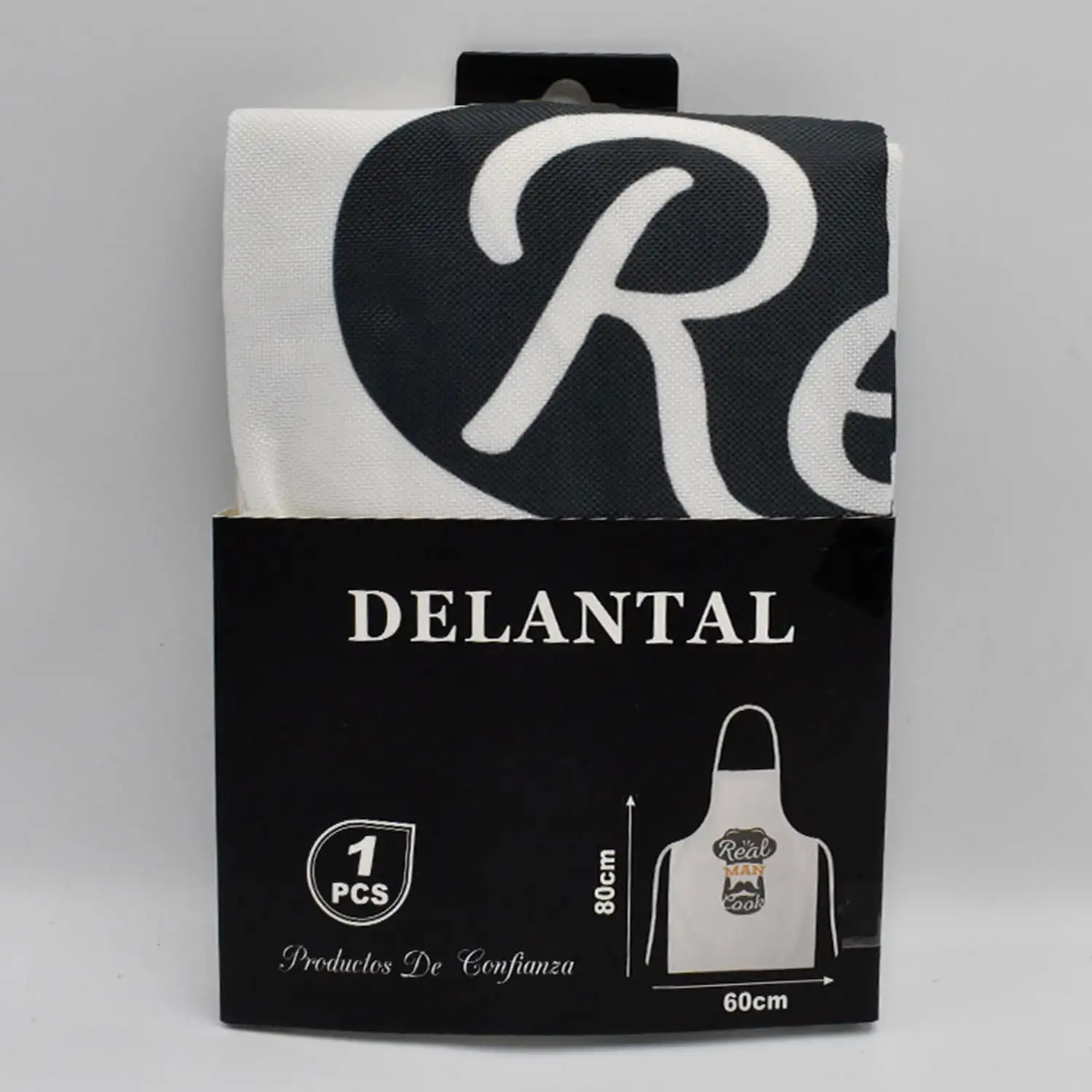Delantal ajustable diseño gorro de cocina 60x80 cm.