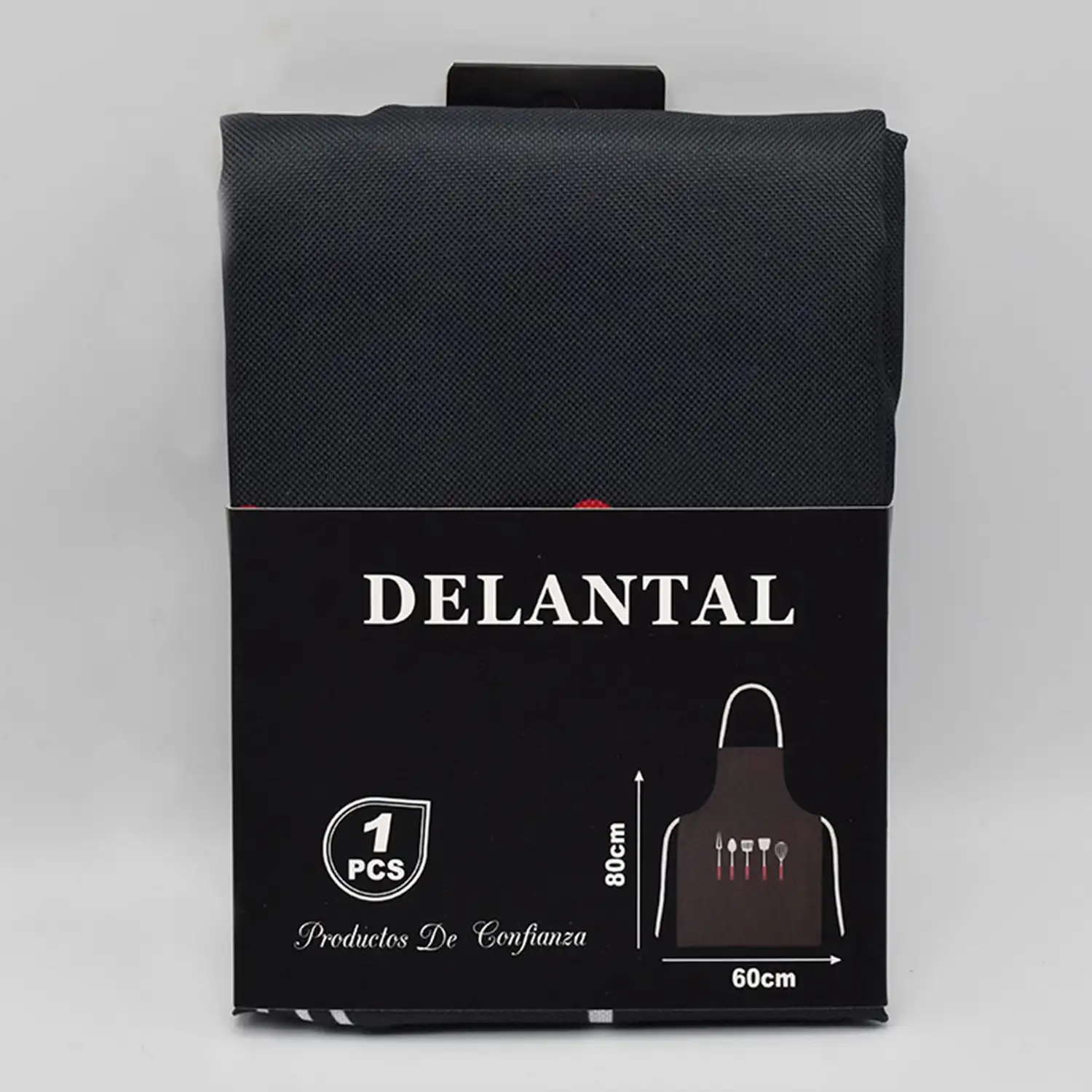 Delantal ajustable diseño cubertería 60x80 cm.