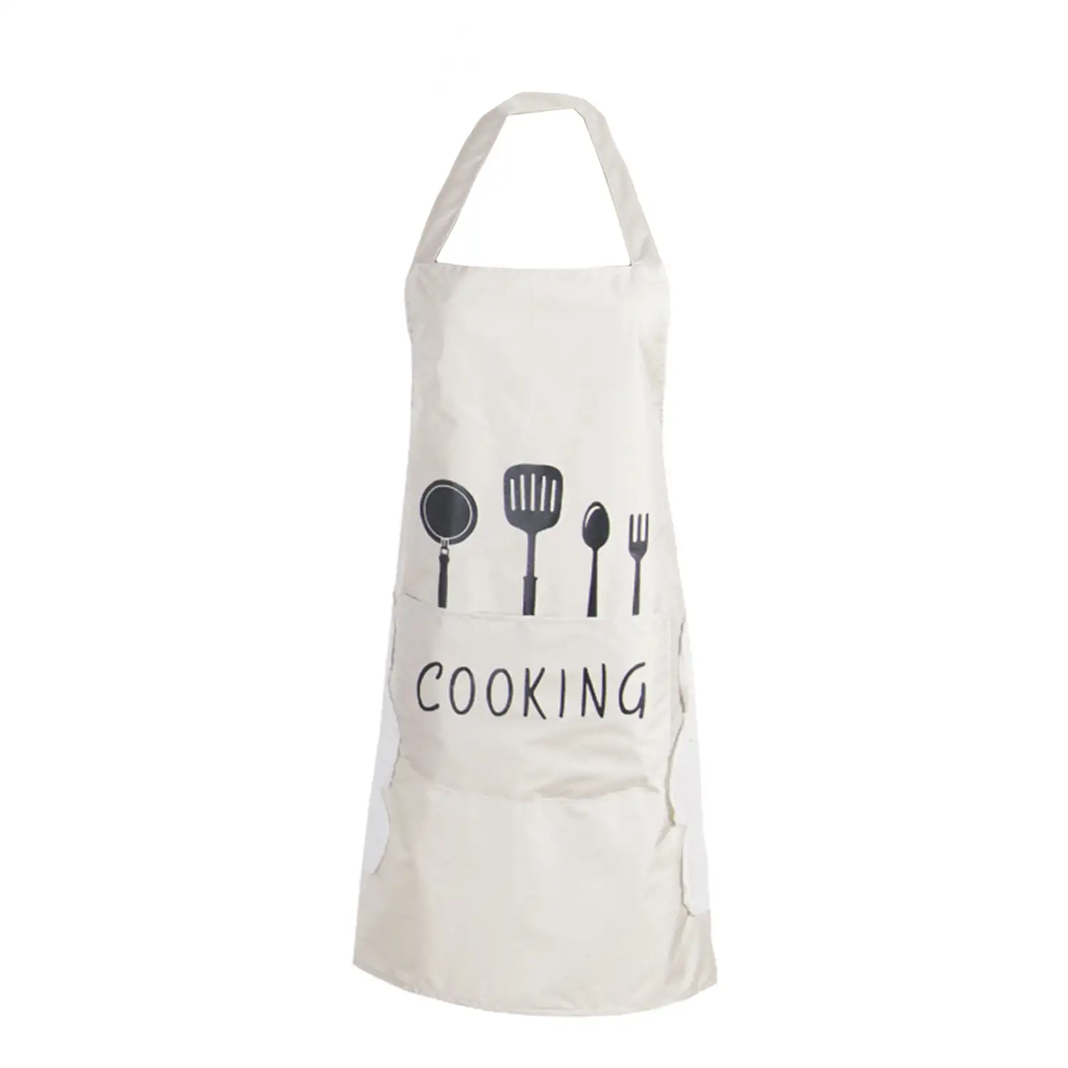 Delantal ajustable con bolsillo delantero 68x71 cm.