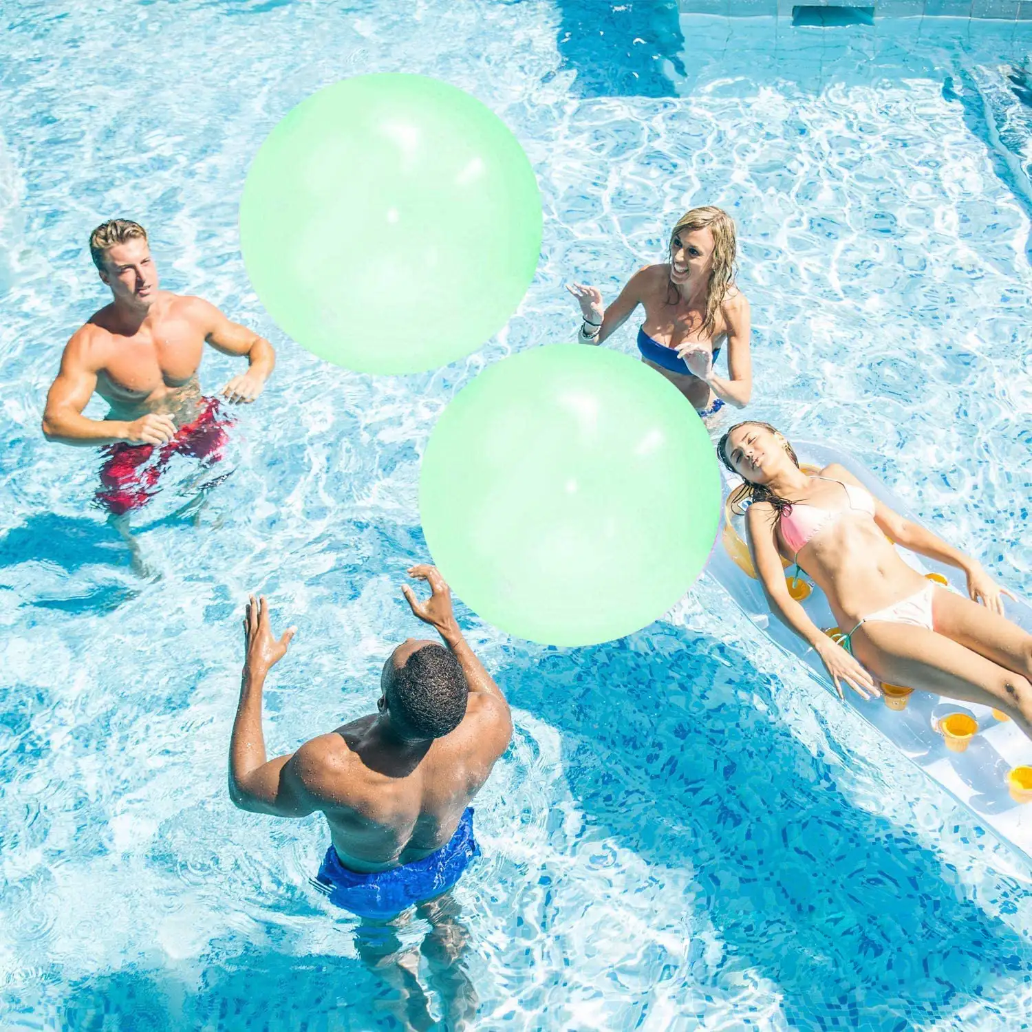Bubble Ball gigante. Hinchable con agua o aire, 120cm.