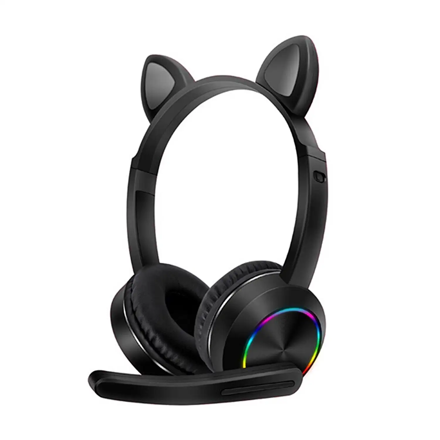 Auriculares gaming infantiles Cat AKZ-K23 con luces led RGB. Bluetooth 5.0, micrófono plegable, Micro SD, entrada Aux.