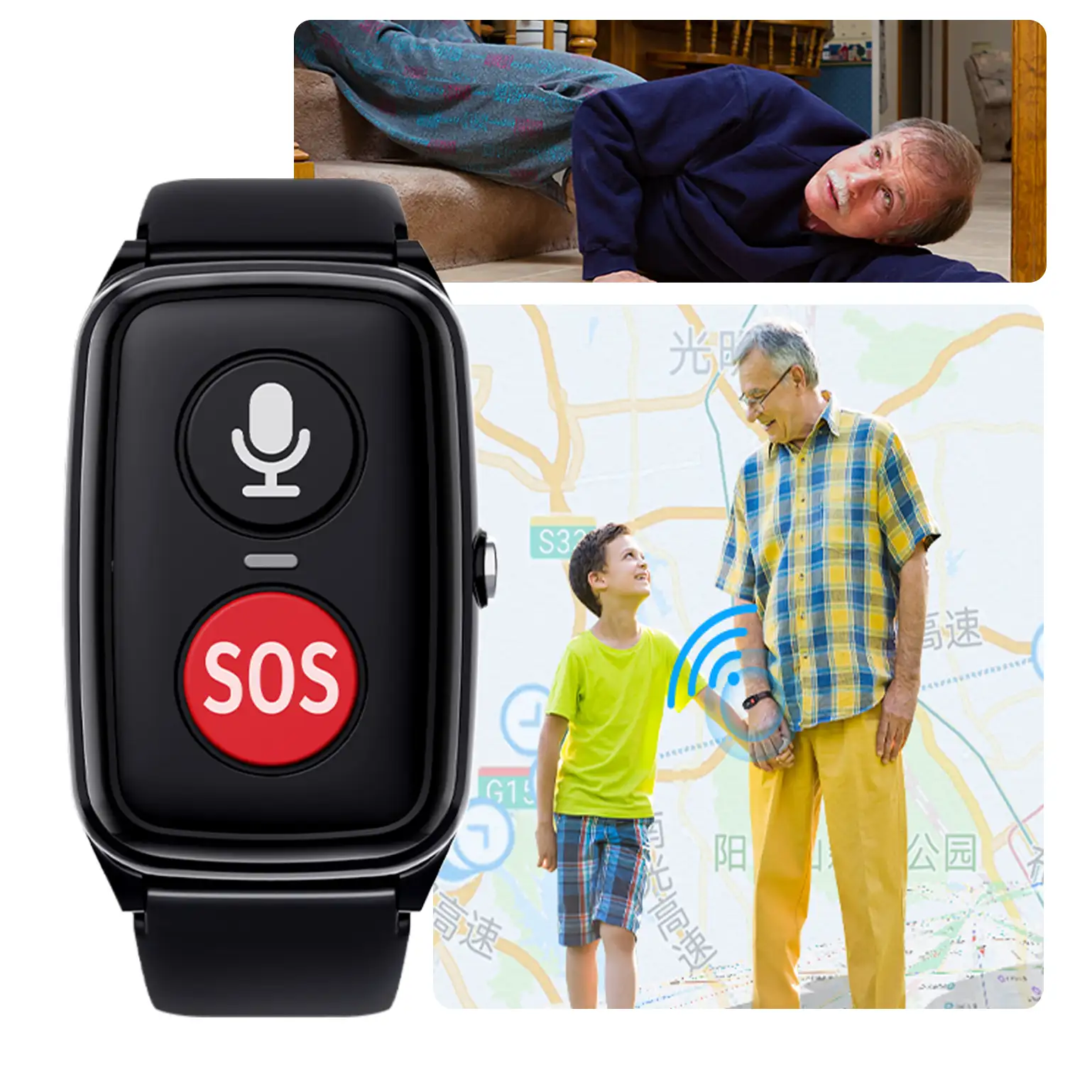 Reloj localizador personas mayores. Reloj GPS localizador