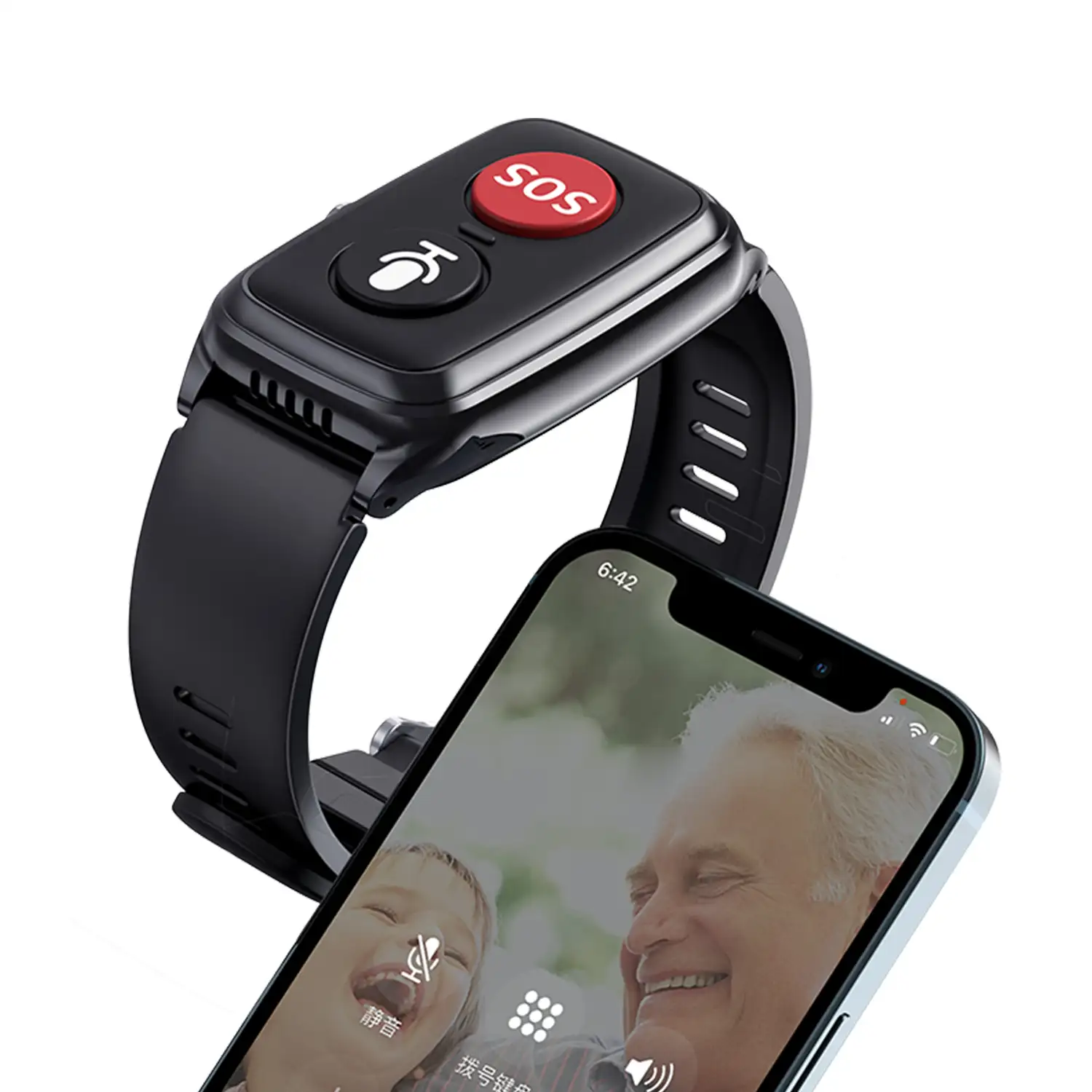 Smartwatch 4G D10-PRO localizador GPS, Wifi y LBS. Especial personas mayores. Con termómetro y podómero.