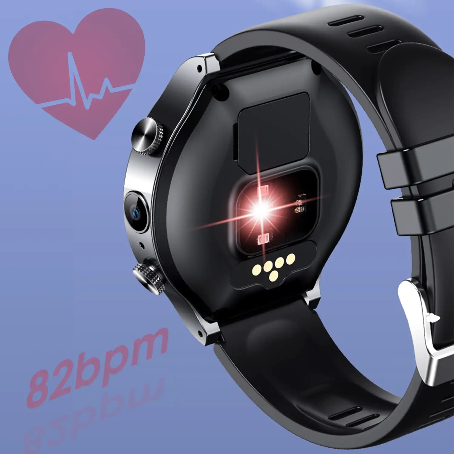 D12W-XT Smartwatch 4G localizador LBS + Wifi. Con termómetro, monitor cardiaco, tensión y oxígeno en sangre.