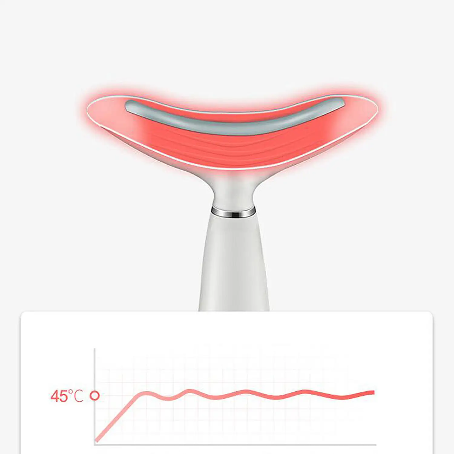 Herramienta de belleza fototerapia para el cuello. 3 modos de luz ajustables.