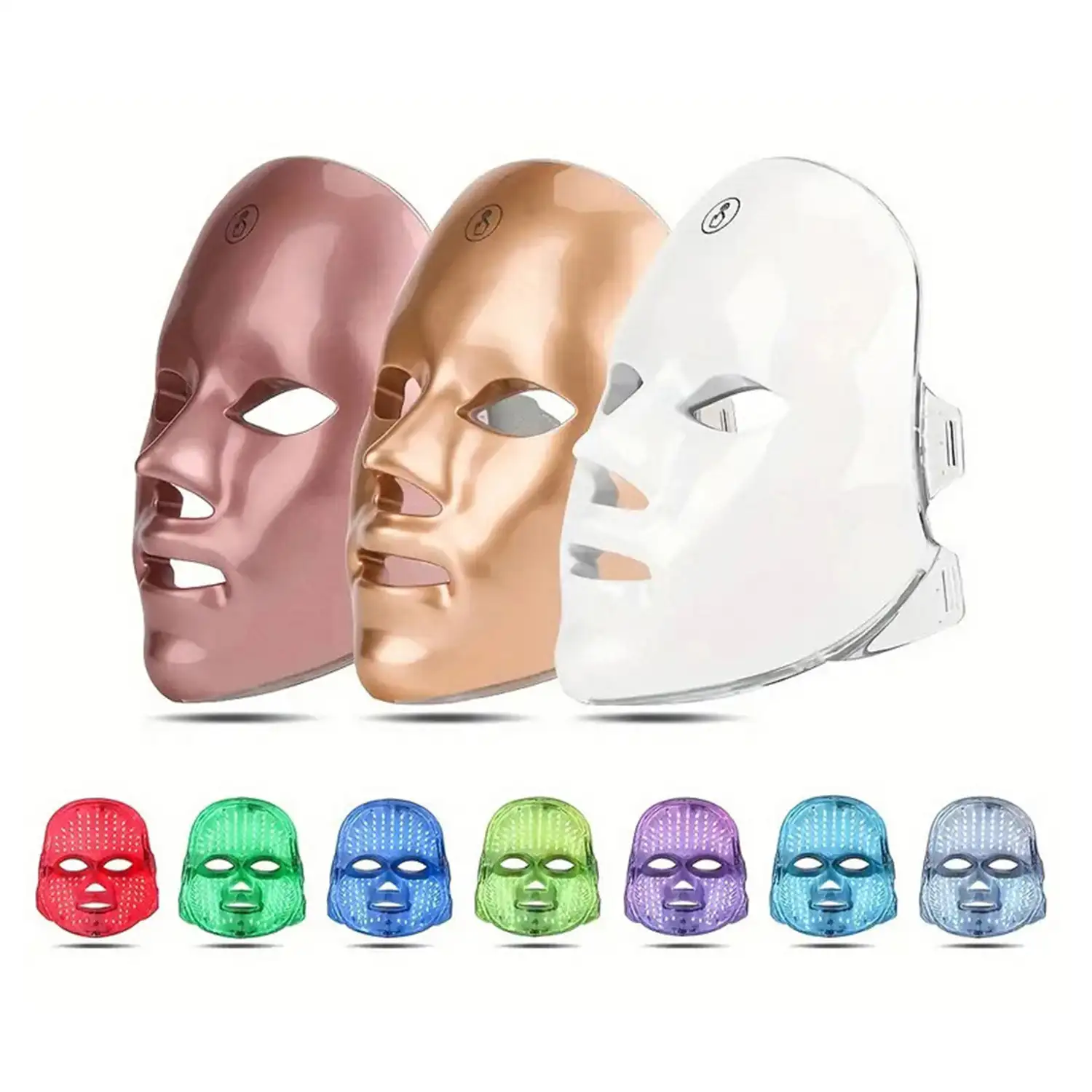 Máscara táctil con luz LED tratamiento de 7 colores