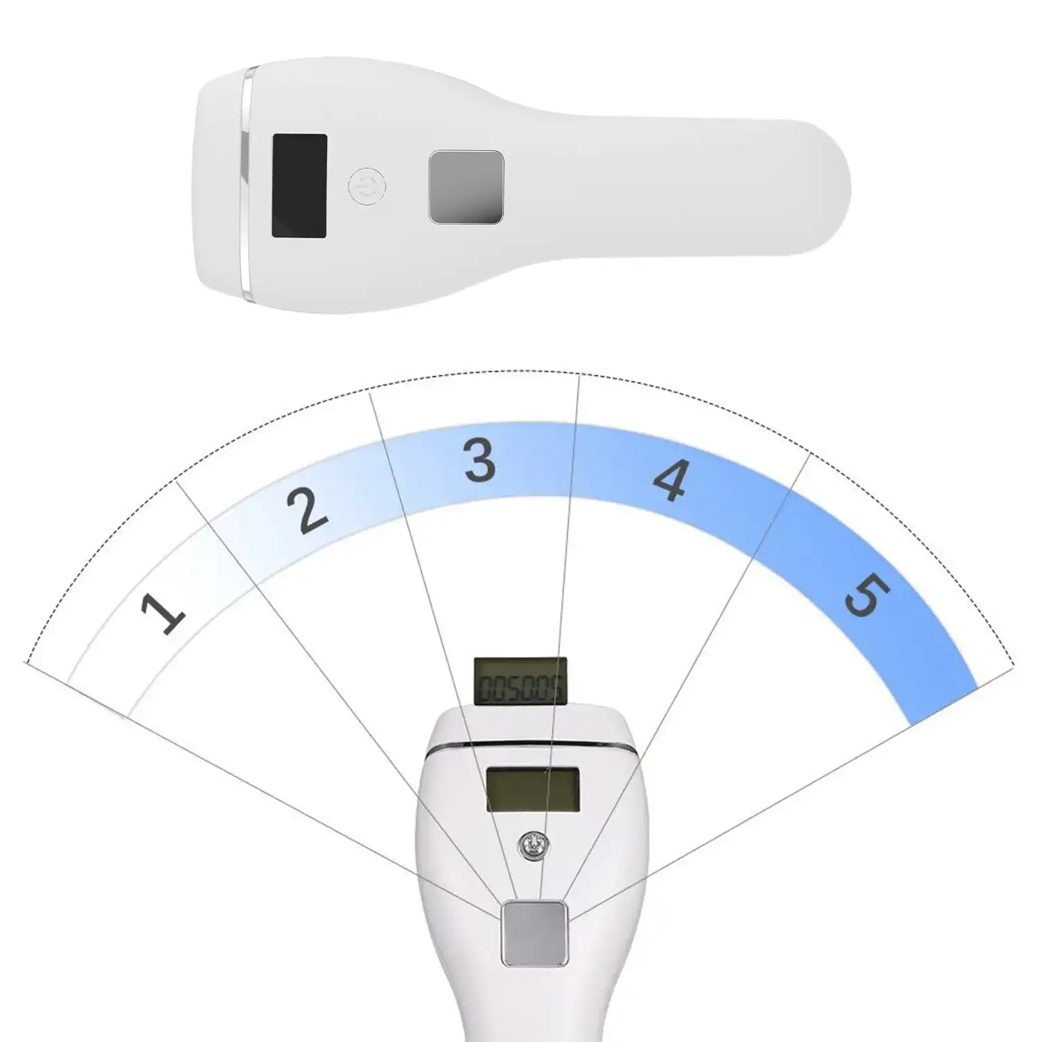 T21 Depiladora IPL de luz pulsada. Niveles ajustables y display digital.