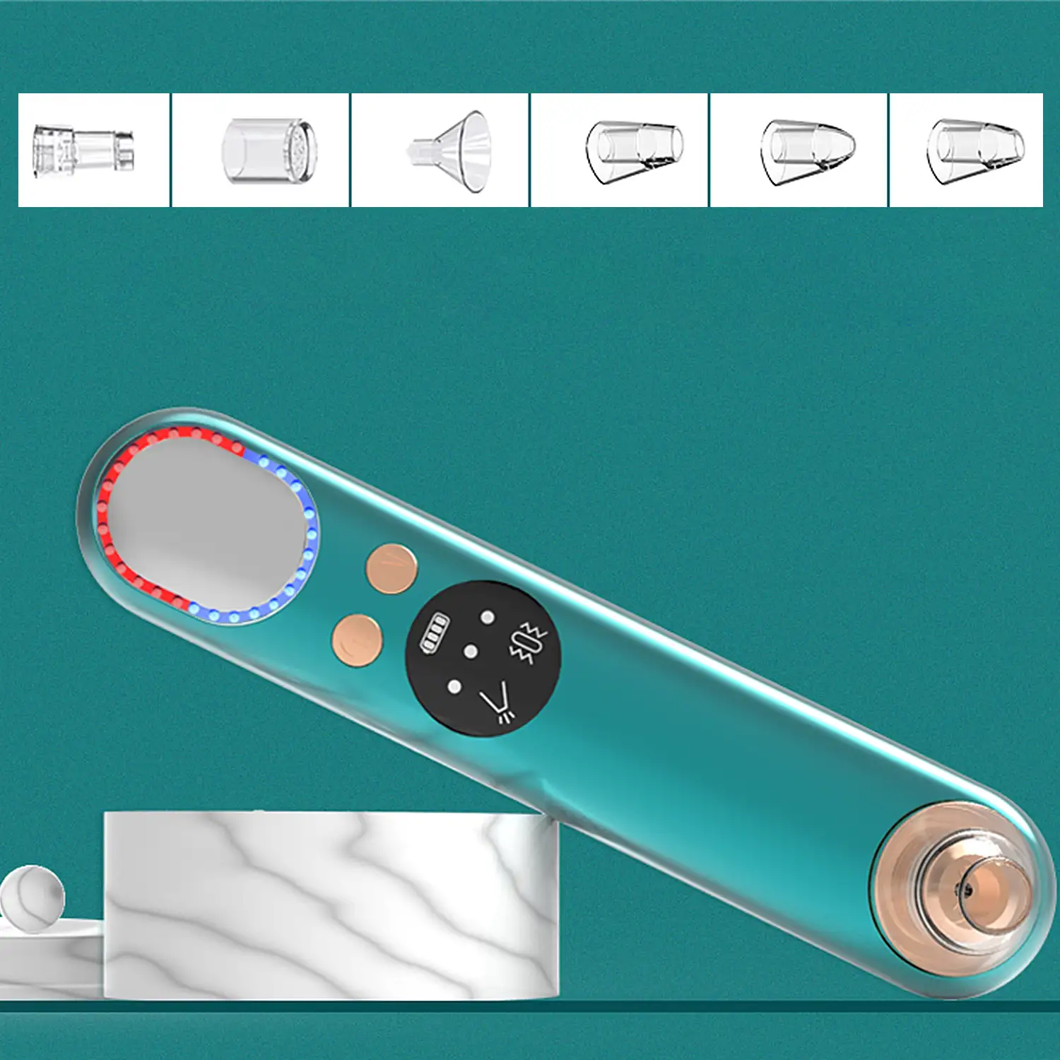 X9 Extractor de puntos negros con rejuvenecimeinto fototerapia, ultrasonidos y carga iónica.