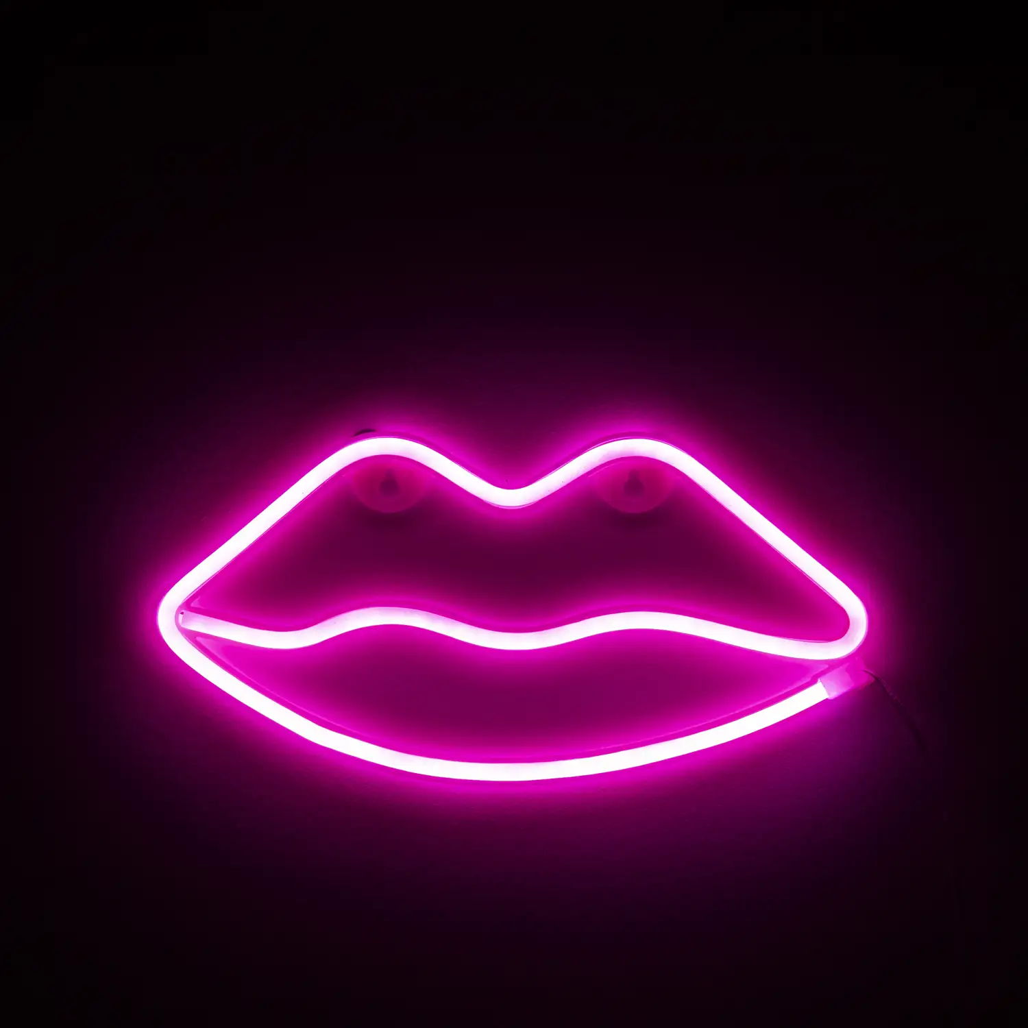 Neón colgante rosa diseño Labios.