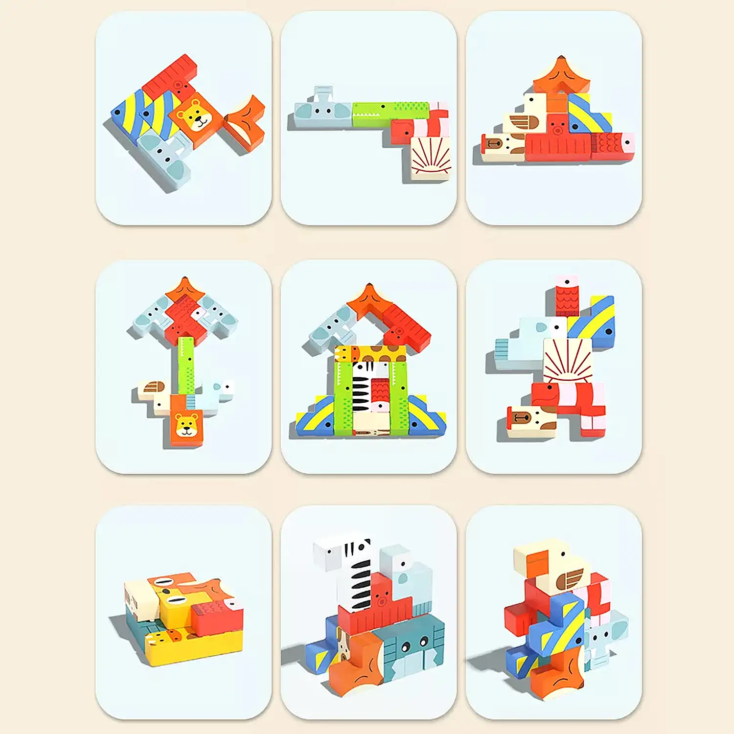 Cubos de Madera para Niños (Personalizado $890) | Wooden Cubes for Kids