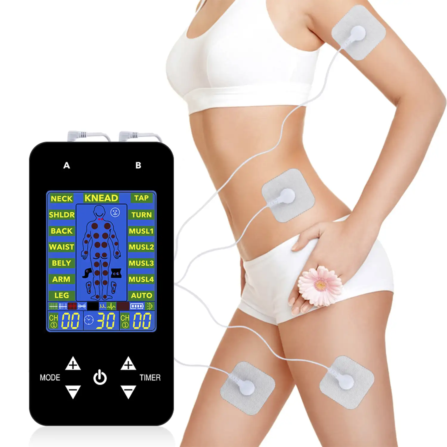 Electroestimulador Muscular Smart Fitness Body 5 En 1. PERUMASSAGE