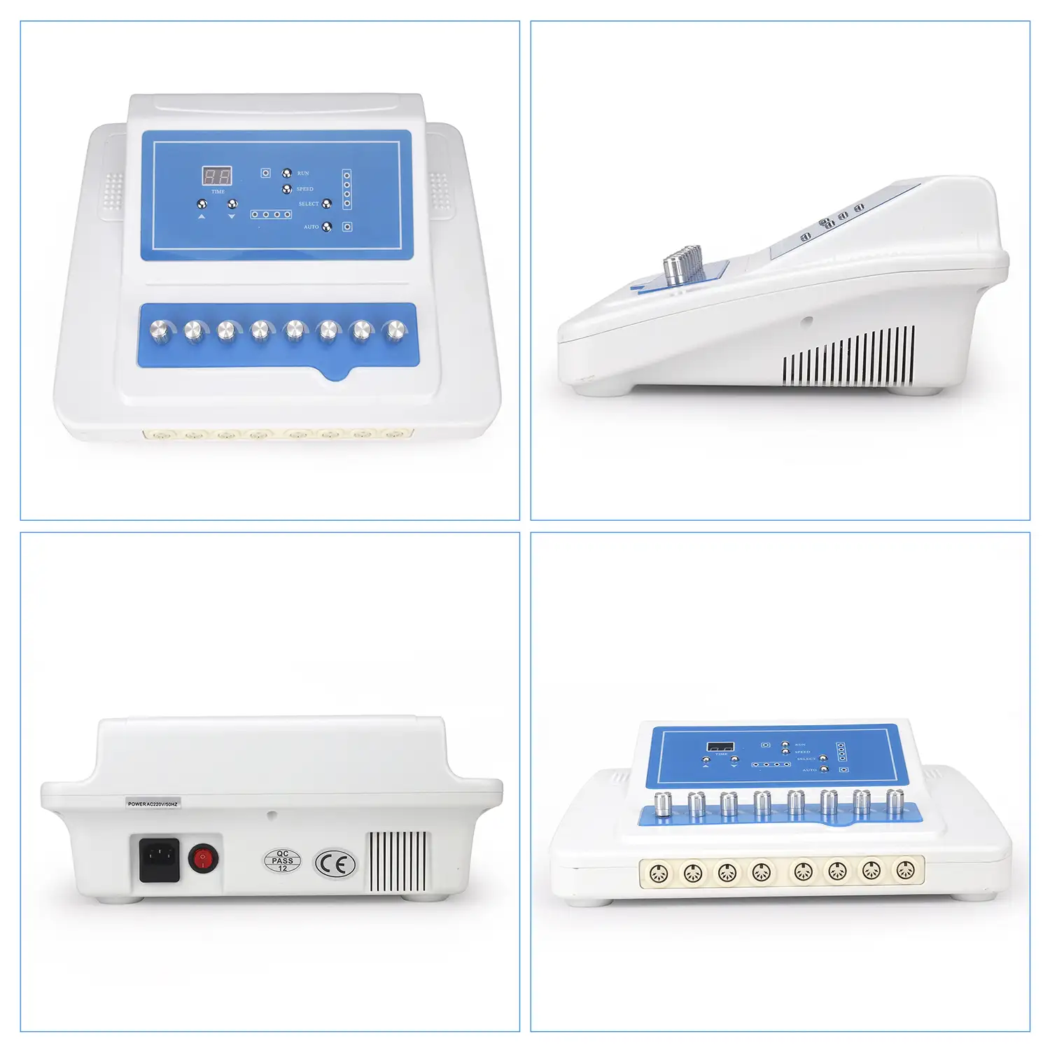 EMS Electroestimulador muscular OT-208 portátil. 2 canales. Tamaño