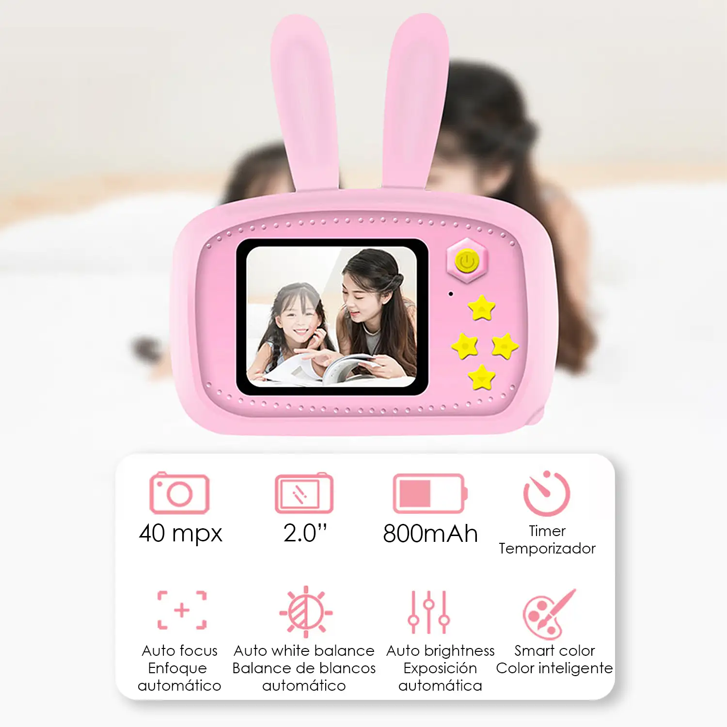 Camara infantil de fotos y video con juegos incorporados - Tursán