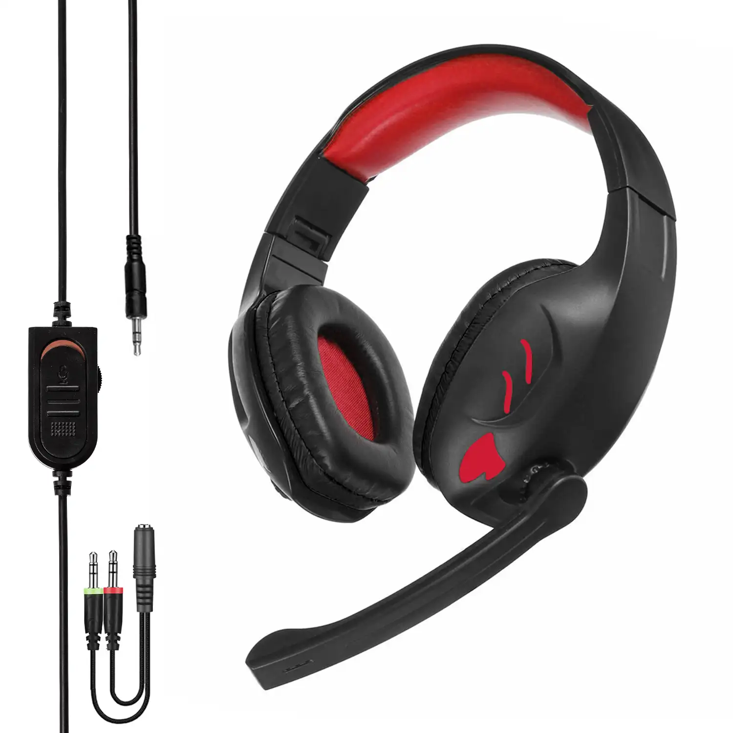 Headset SY830MV con luces led. Auriculares gaming con micro, conexión  minijack para PC, portátil, PS4, Xbox