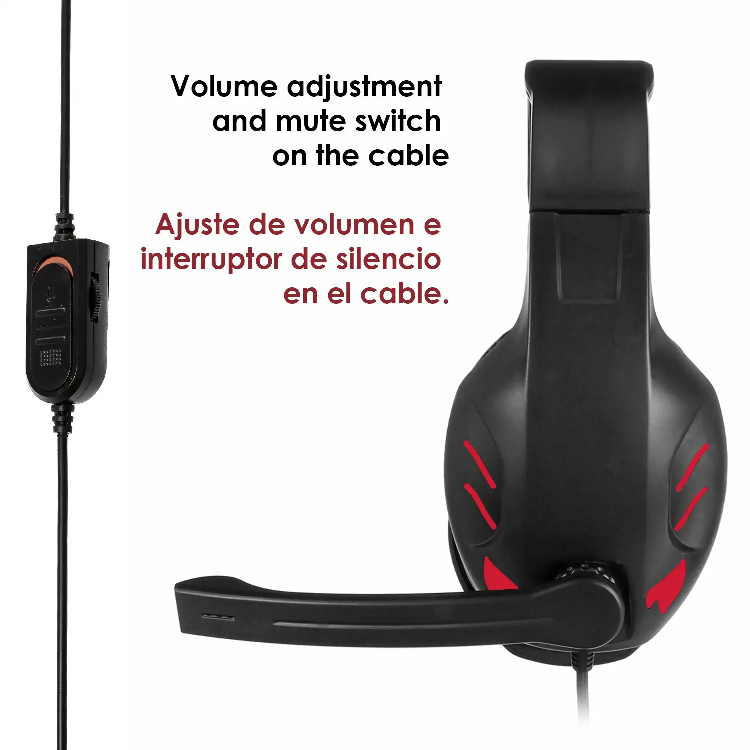 Distraer Terapia Vicio Headset IN-968. Auriculares gaming con micro, conexión minijack y luces  LED, para PS4, smartphone, tablet,