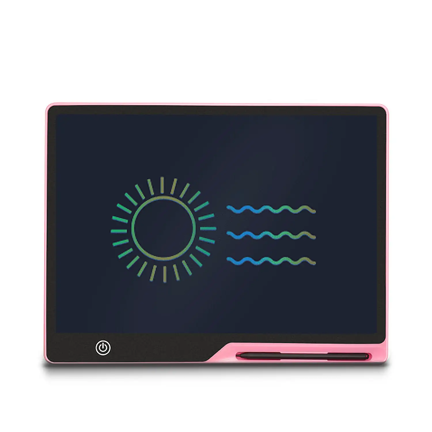 Tableta de dibujo y escritura LCD de 16 pulgadas, fondo multicolor. Portátil, con bloqueo de borrado y batería recargable.Pantalla multicolor.