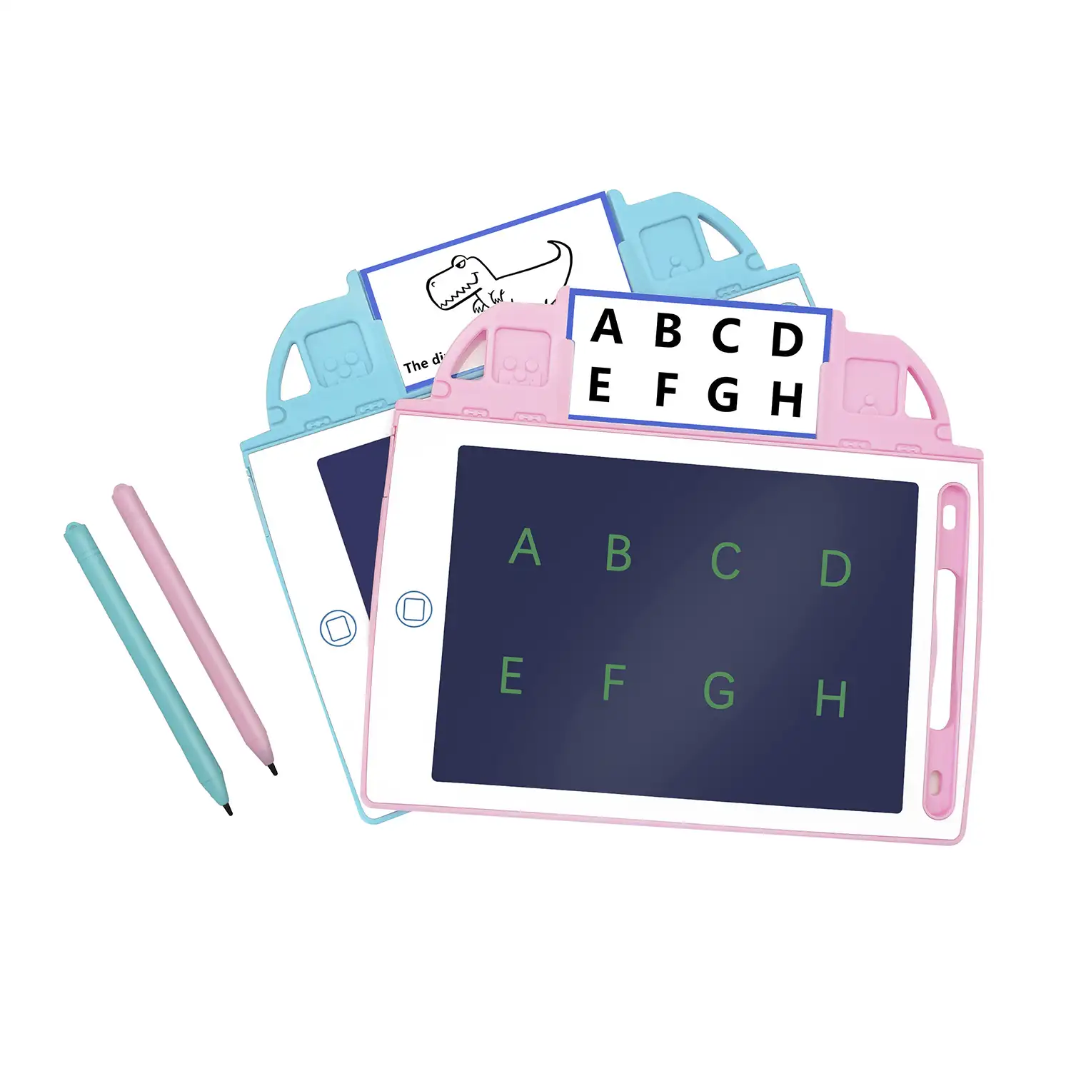 Tableta de dibujo y escritura LCD de 8,4 pulgadas. Portátil, con bloqueo de borrado. Incluye tarjetas de aprendizaje para escribir y dibujar.
