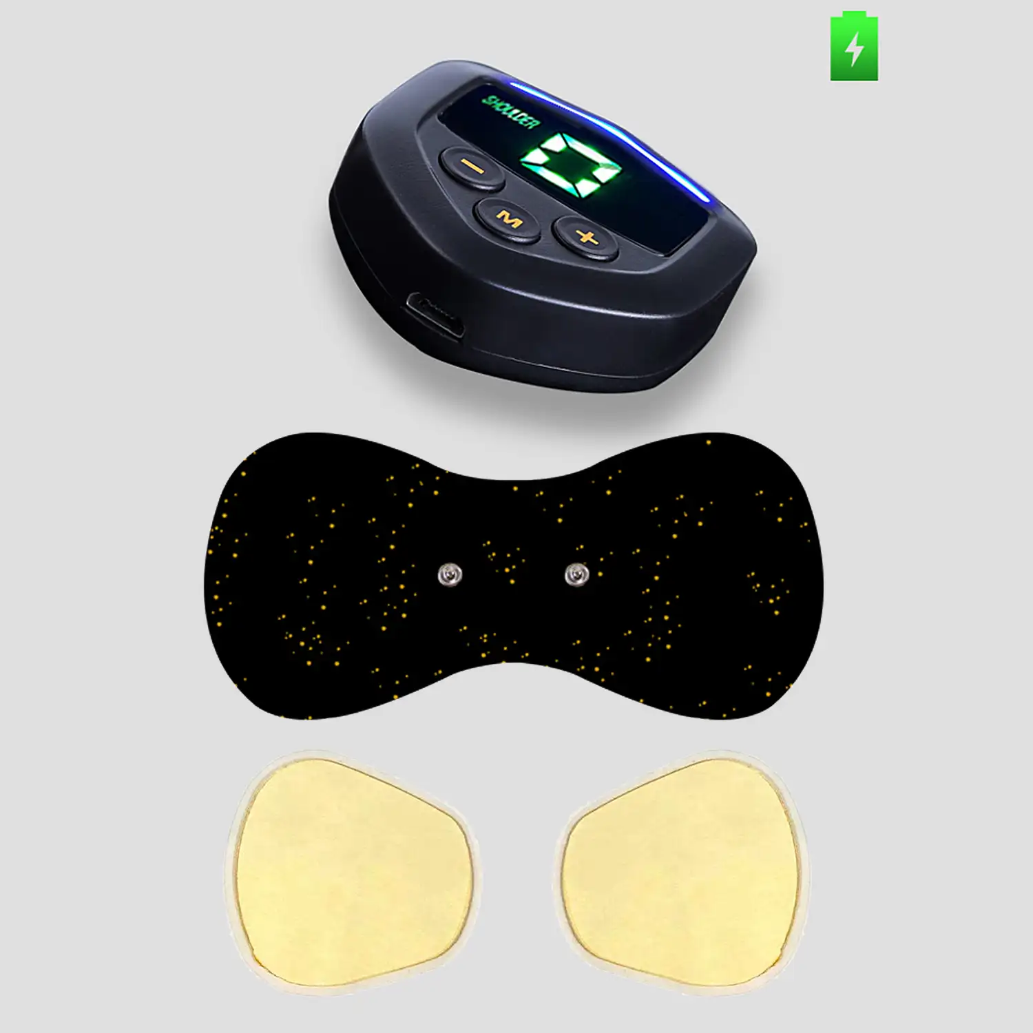 Estimulador electrónico EMS DG3Q, especial para cuello y espalda. Ayuda a aliviar el dolor muscular y la fatiga. Batería recargable.