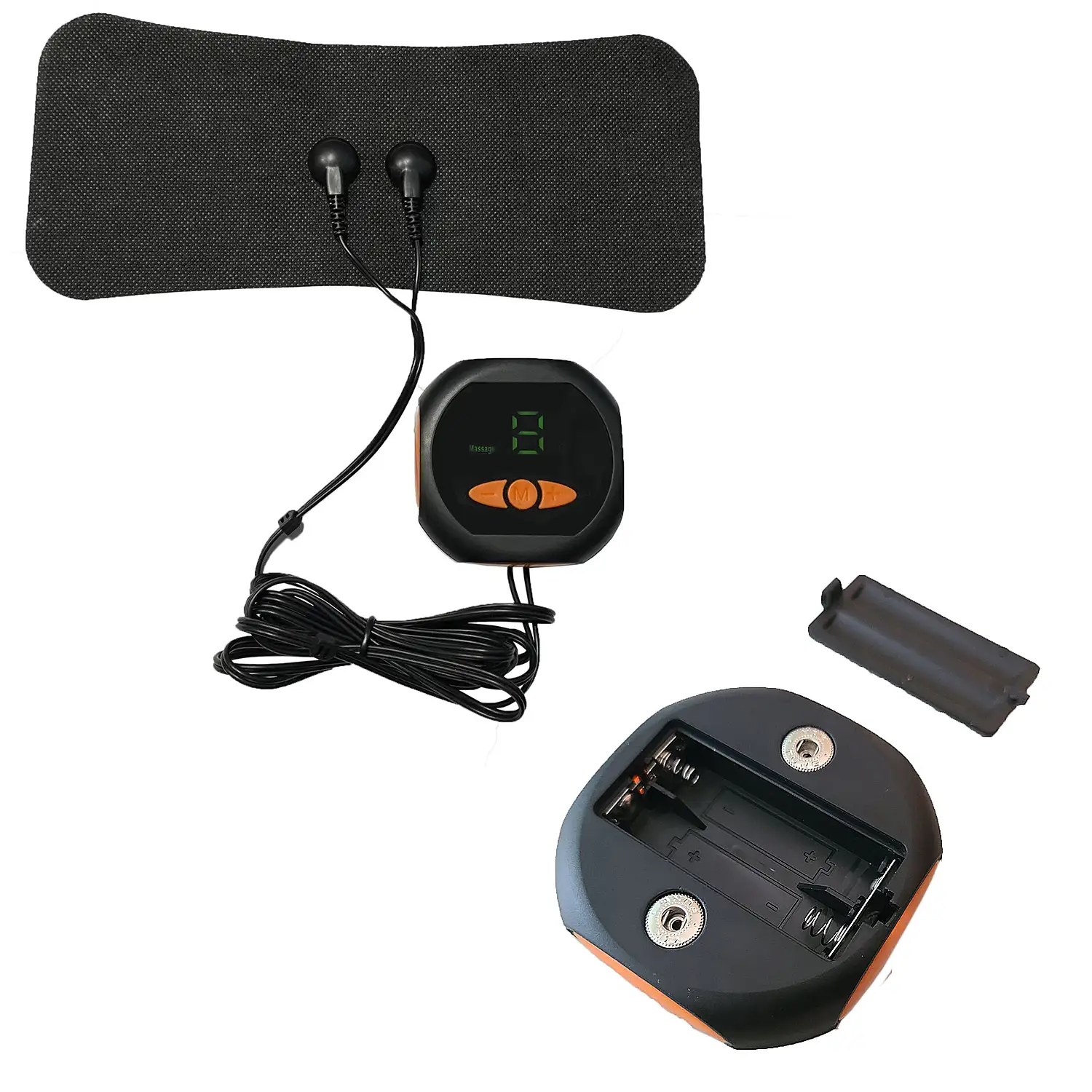 Estimulador electrónico EMS para cuello, espalda, brazo y pierna. Ayuda a aliviar el dolor muscular y la fatiga. Alimentación con pilas.