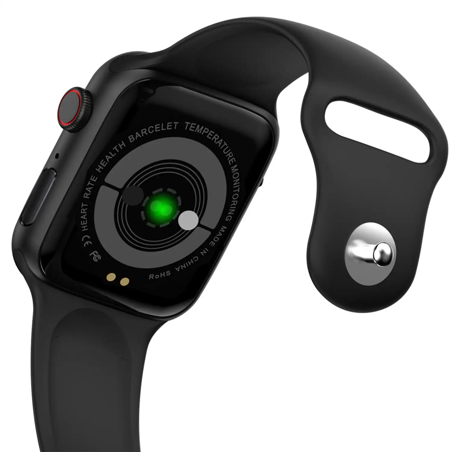 Smartwatch U68 con notificaciones de Apps, termómetro, monitor de tensión, O2 en sangre y modo multideporte.