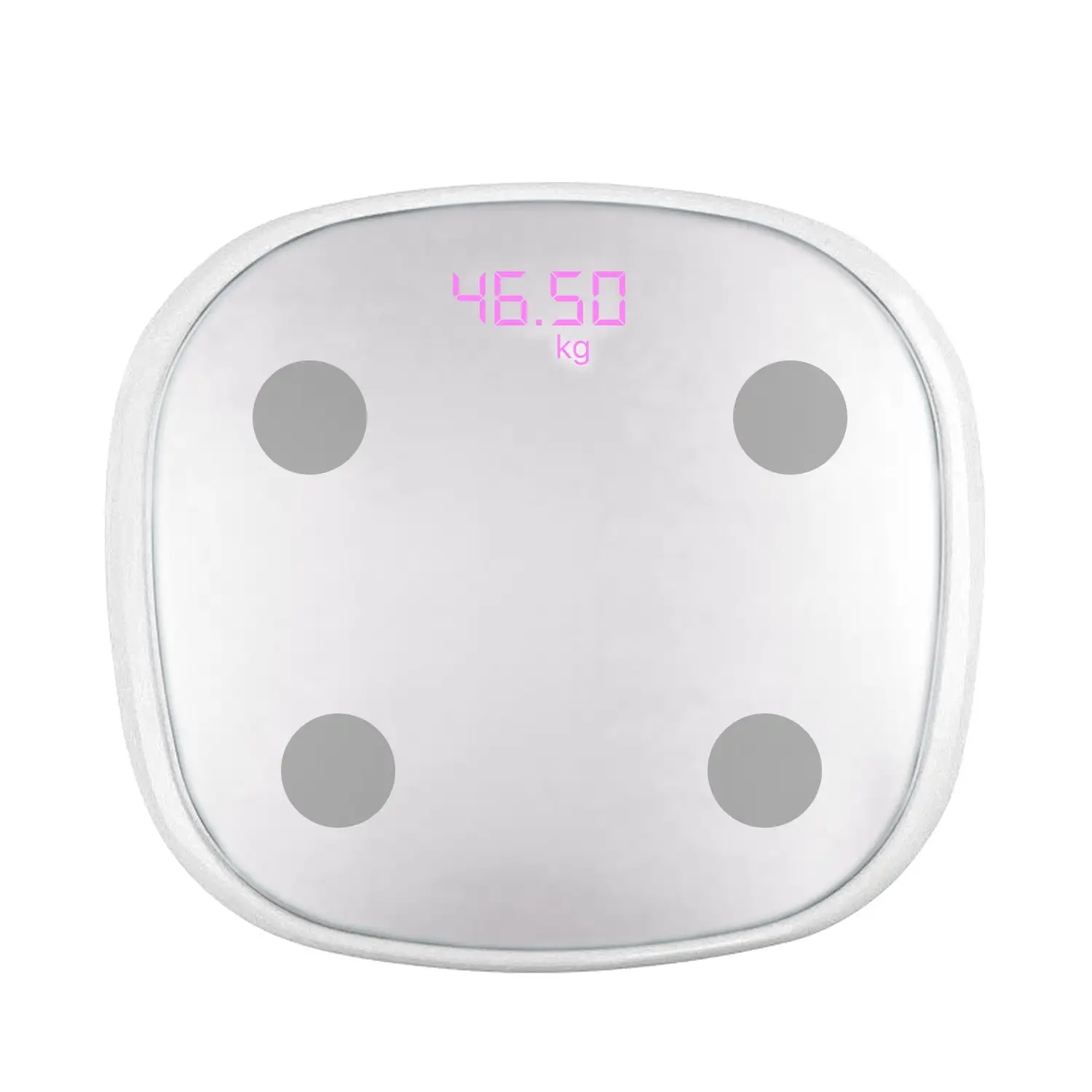 Báscula inteligente Bluetooth con termómetro. Aplicación con análisis corporal. Batería recargable.