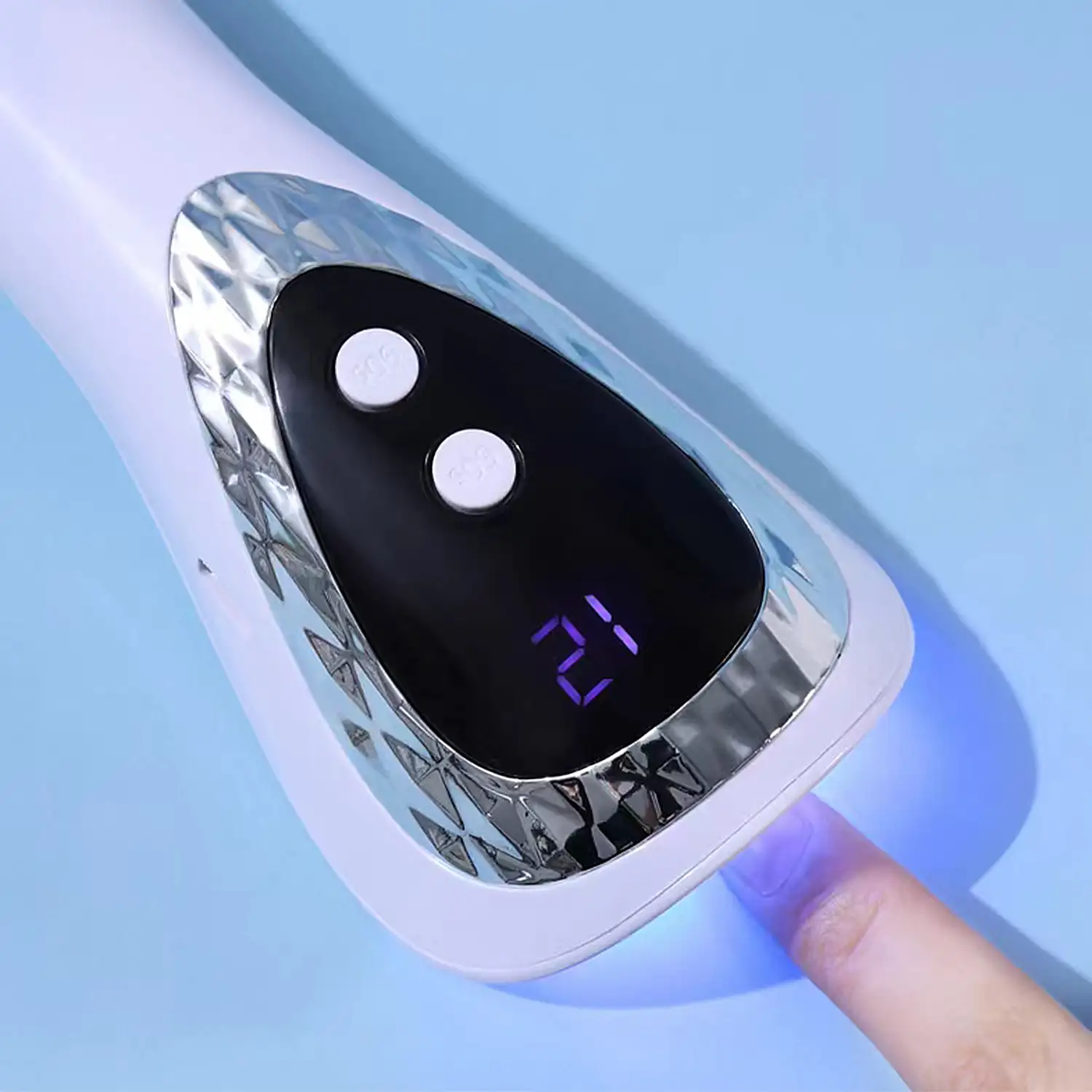 Lámpara portátil de secado de uñas UV ultravioleta. Para esmaltes especiales tipo semipermantente, acrílico, etc.