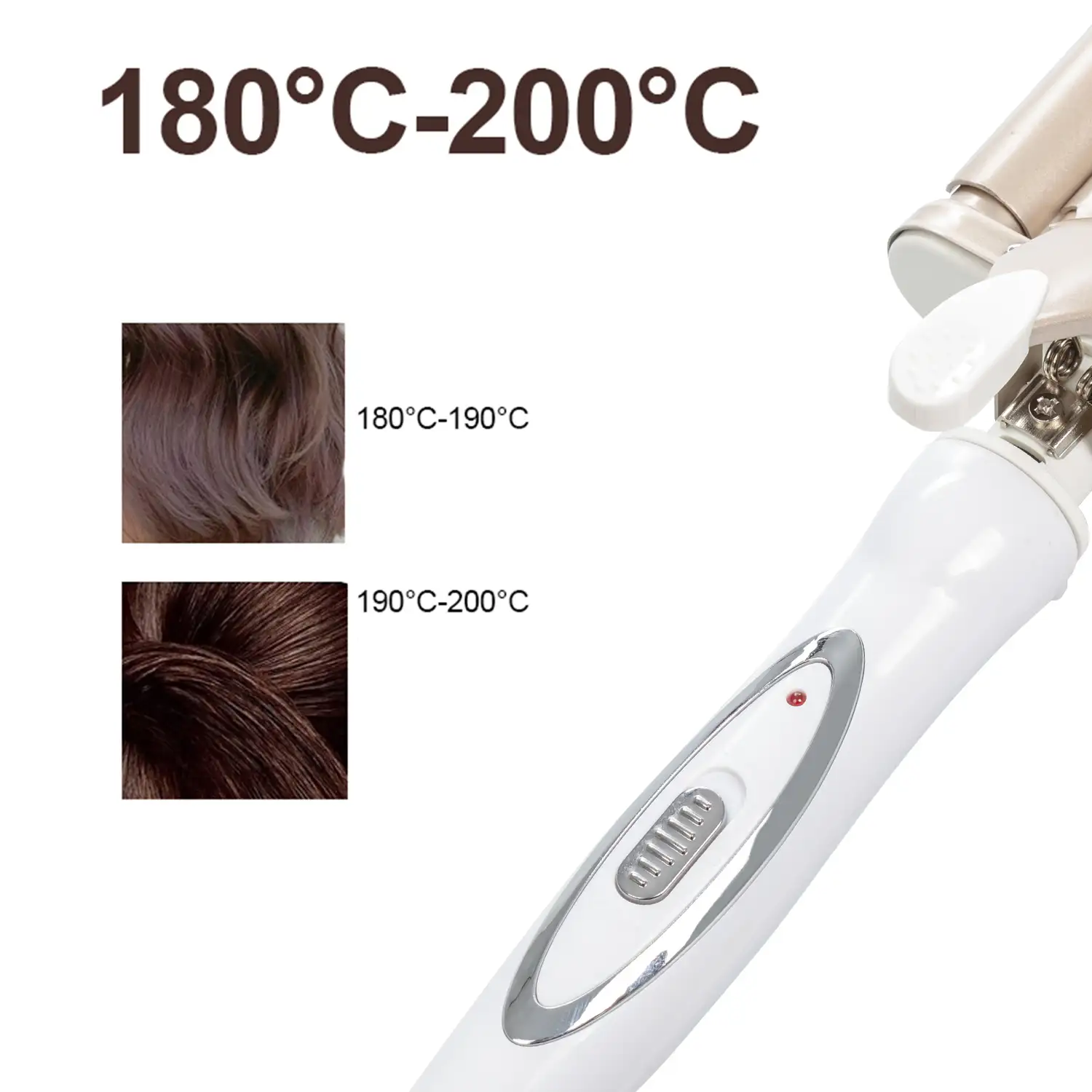 Moldeador de pelo de 5 tubos KJ-30. 50W. Temperatura de 170 a 220 grados.