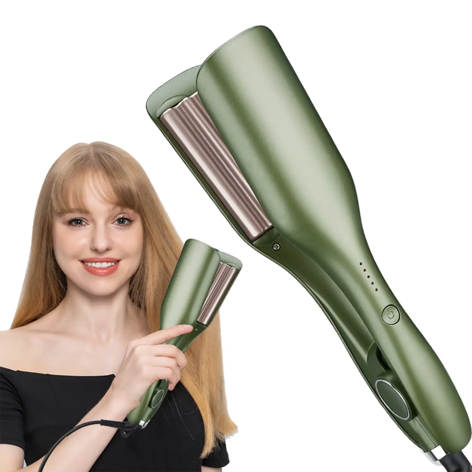 Moldeador de pelo RZ005. 80W. Temperatura de 130 a 210 grados.