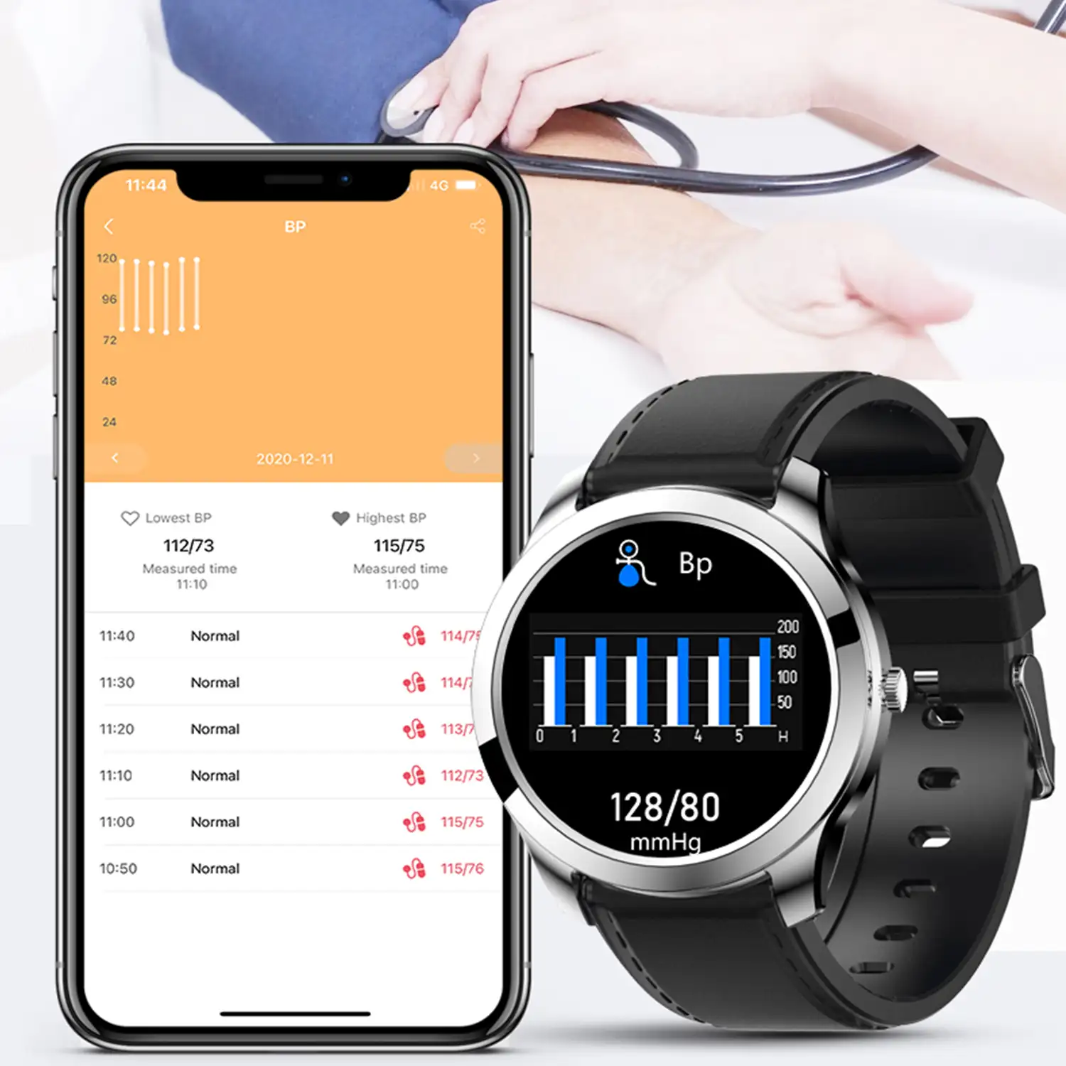 Smartwatch M28 con term metro corporal monitor de O2 en sangre y