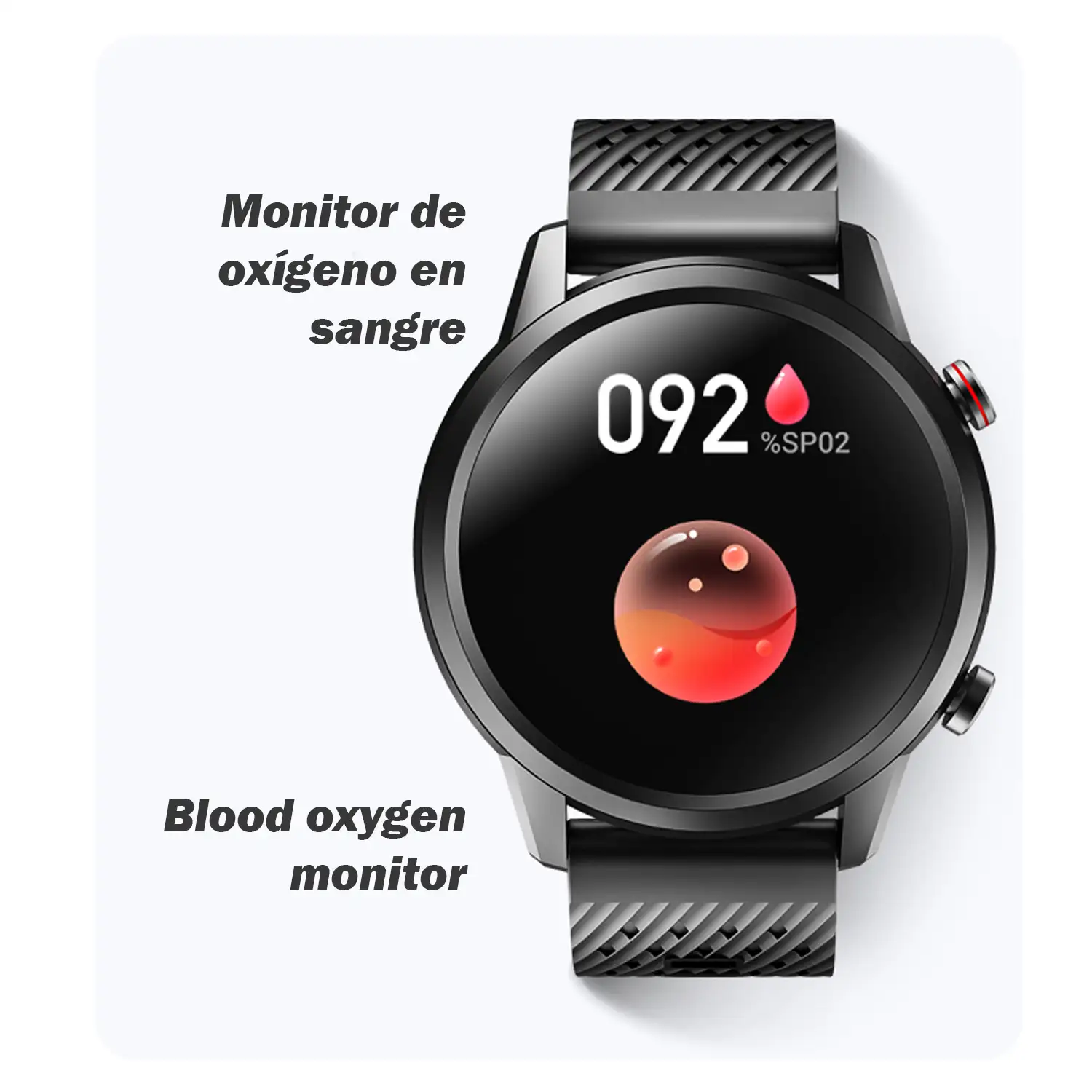 Smartwatch F32 con 20 modos deportivos. Monitor cardiaco, de tensión y oxígeno en sangre.