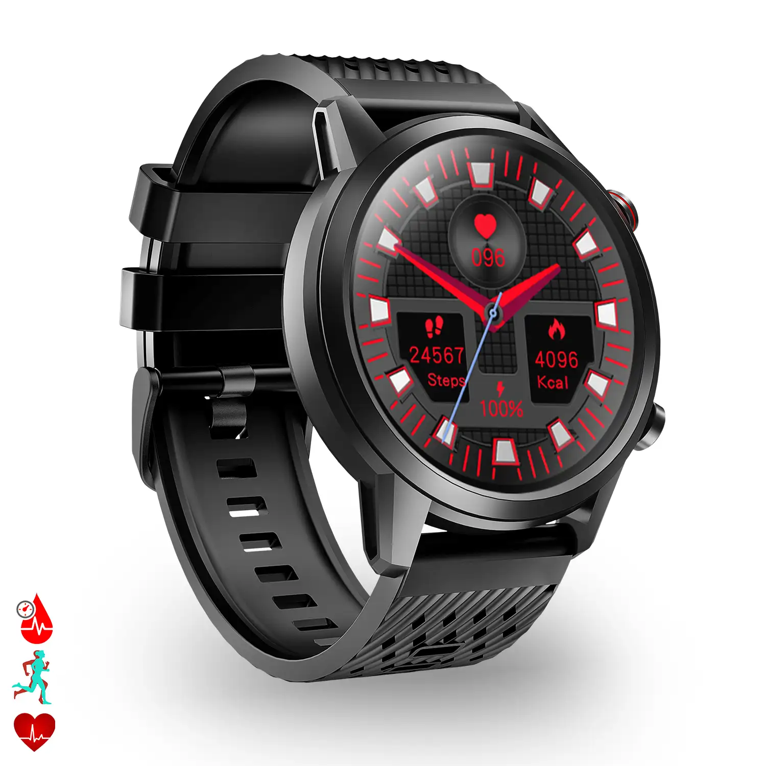 Smartwatch F32 con 20 modos deportivos. Monitor cardiaco, de tensión y oxígeno en sangre.