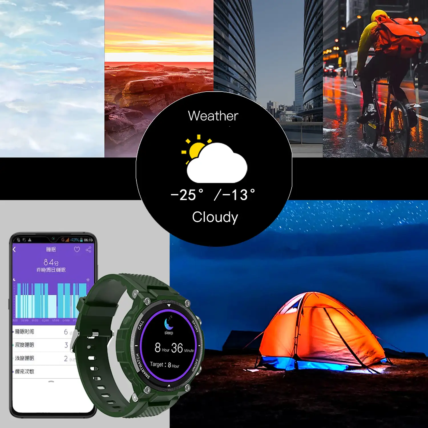 Smartwatch Q70 Pro con oxímetro, monitor de tensión y de O2 en sangre. Modos deportivos de interior y exterior.
