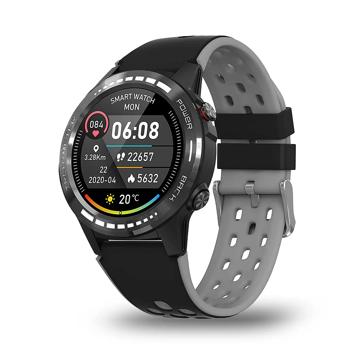 Smartwatch M7S con GPS, brújula, barómetro y altímetro. Slot para tarjeta SIM. Funciones deportivas y de salud.