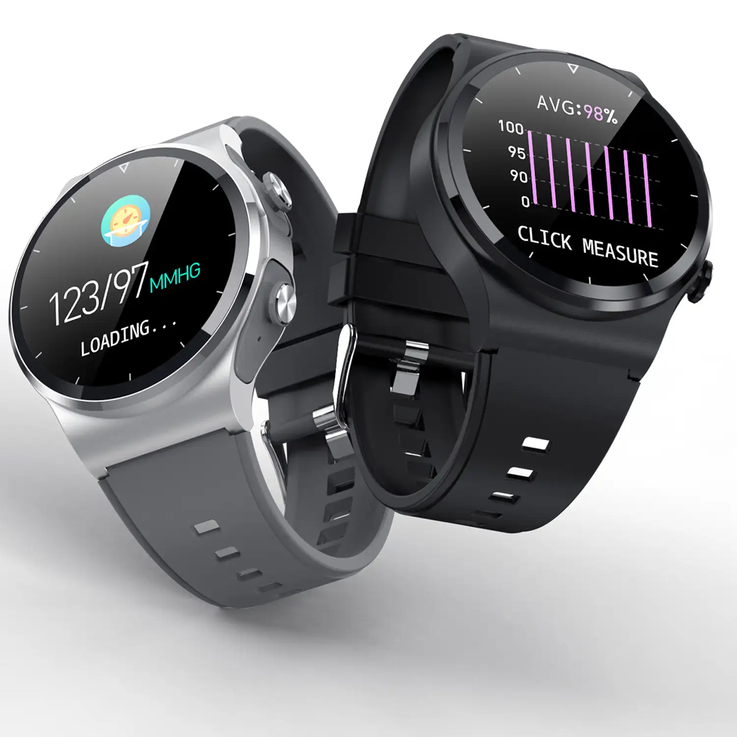 Smartwatch GT69 con auriculares Bluetooth 5.0 TWS integrados. Monitor de tensión y oxígeno en sangre; modo multideportivo.