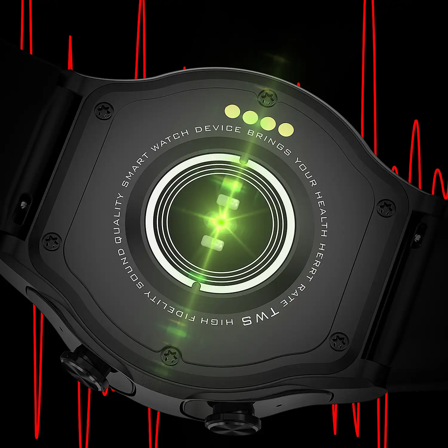 Smartwatch GT69 con auriculares Bluetooth 5.0 TWS integrados. Monitor de tensión y oxígeno en sangre; modo multideportivo.