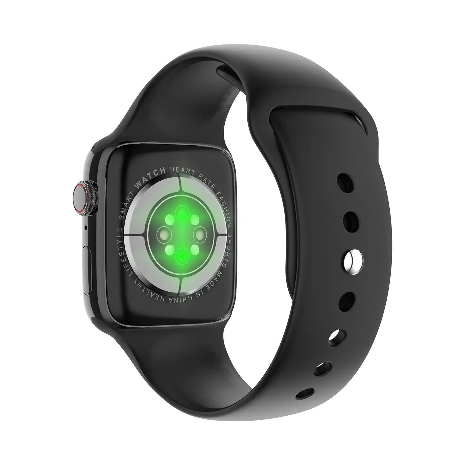 Smartwatch DT17 con pantalla HD, notificaciones de aplicaciones. Monitor cardiaco; modo multideportivo. Fondos personalizables.