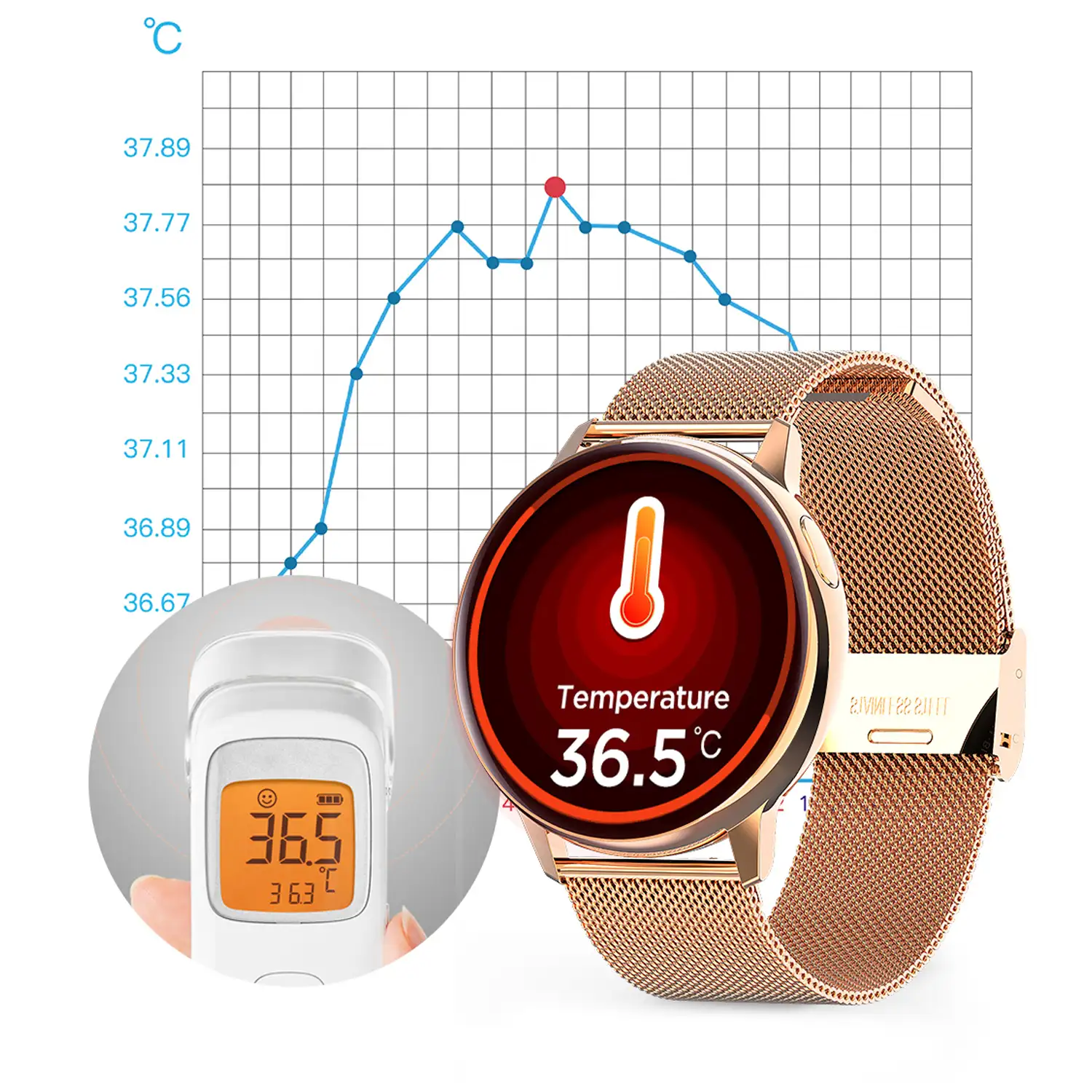 Smartwatch deportivo S30, con notificaciones de aplicaciones. Monitor de tensión y O2 en sangre. Batería de larga duración.