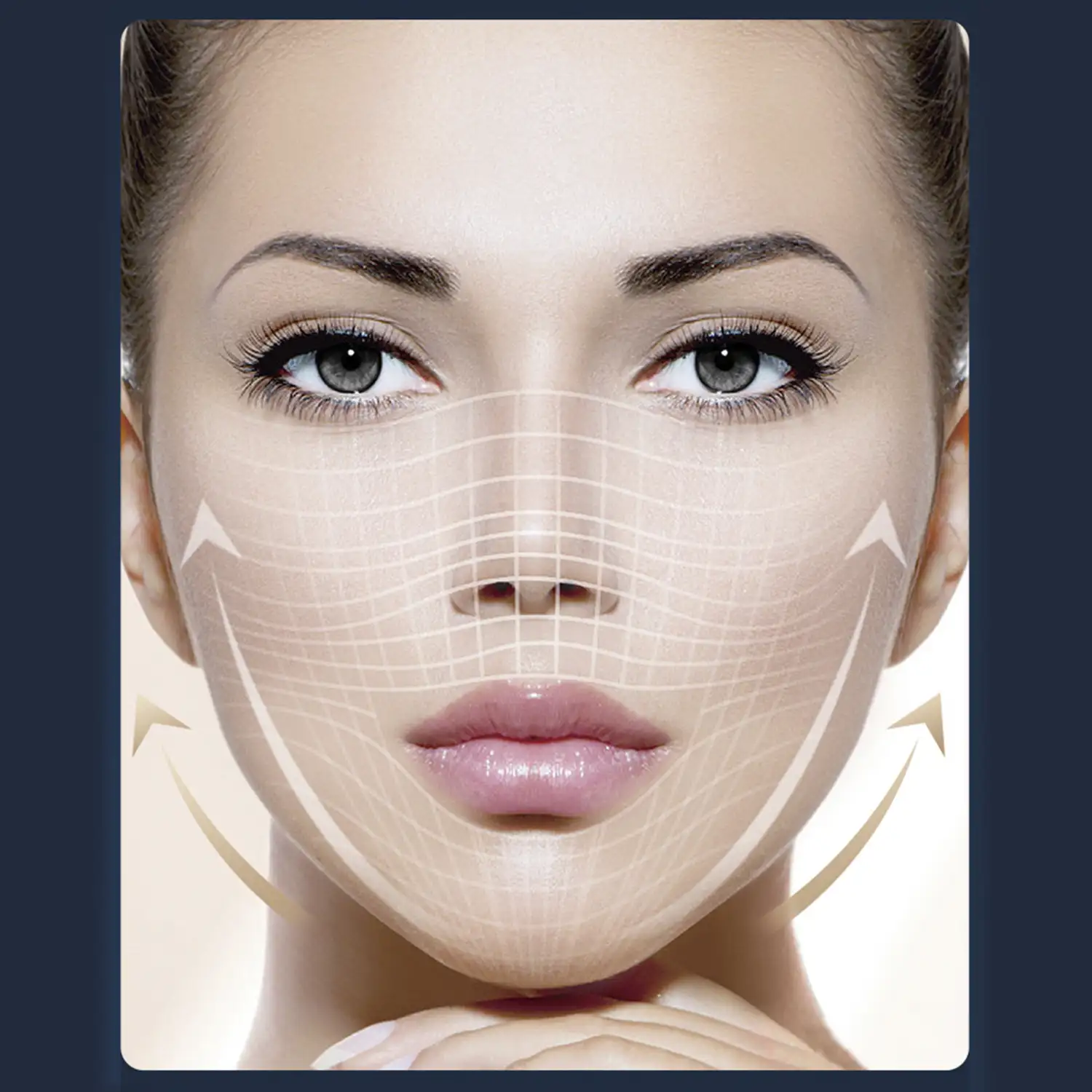 Cuidado de la piel 3 en 1. Instrumento de belleza ultrasónico, EMS y radiofrecuencia.