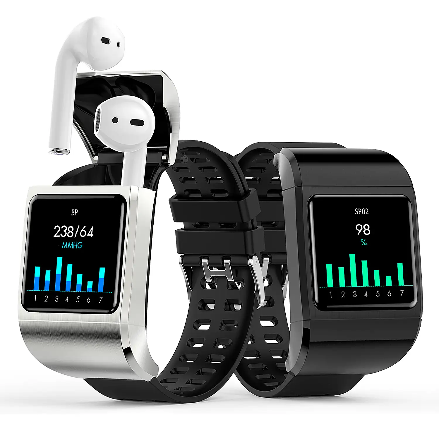 Smartwatch G36 Pro con auriculares Bluetooth 5.0 TWS integrados