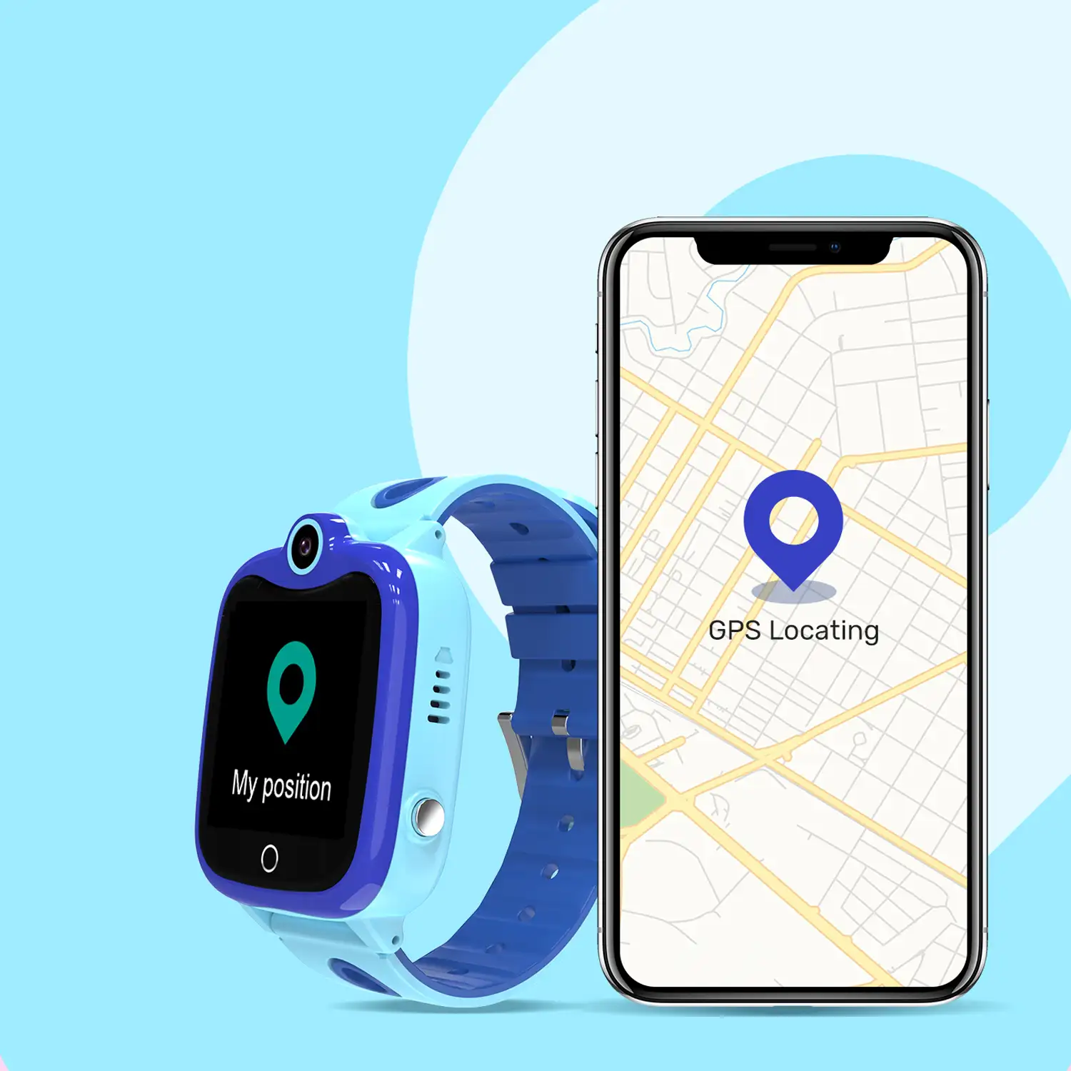 Smartwatch GPS localizador DS06 para niños. Intercomunicador, area de  seguridad, comunicación de 2 vías.