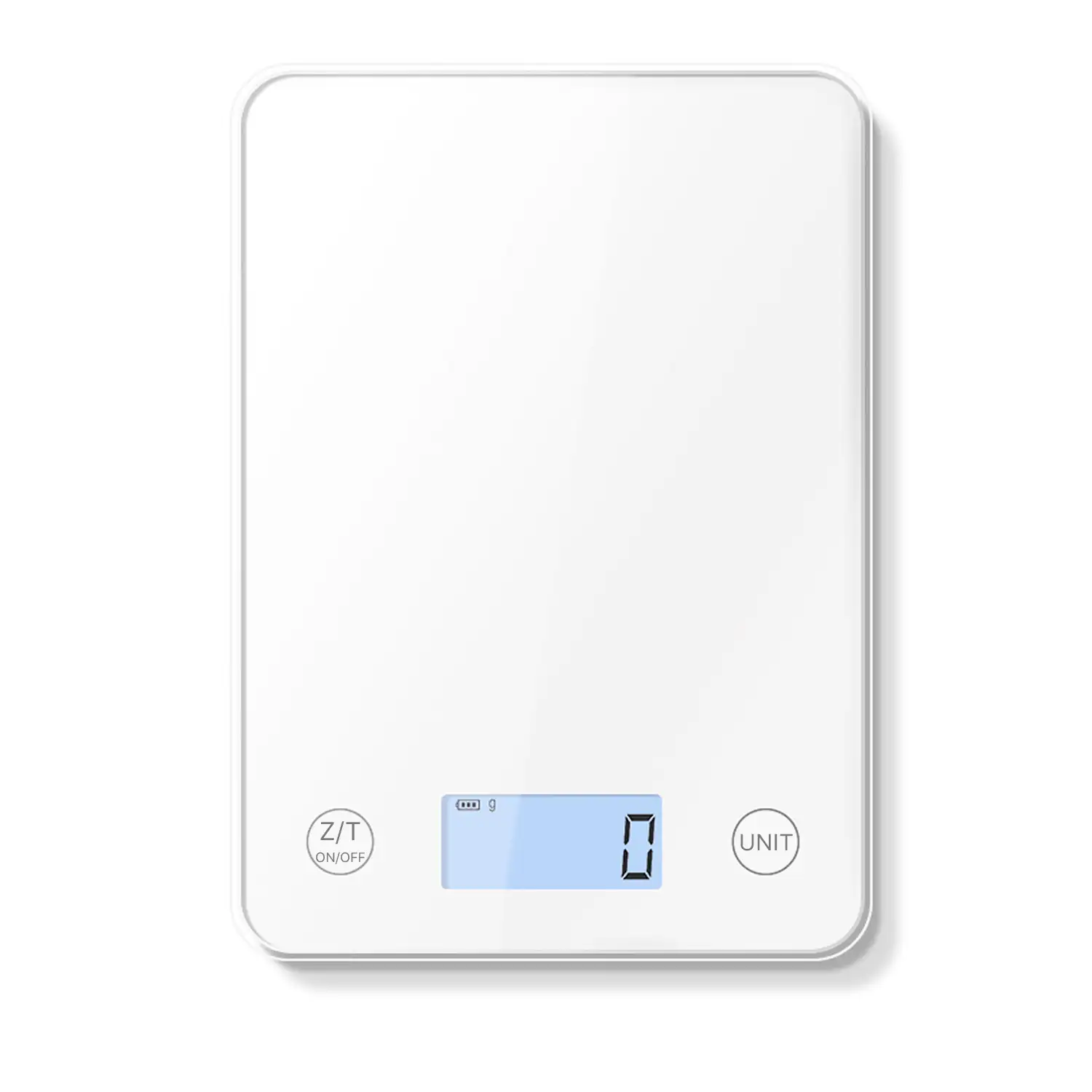 Báscula de cocina digital. Precisión de 1 gr. Rango 1 a 5.000 gr. 9 unidades de medición de sólidos y líquidos.