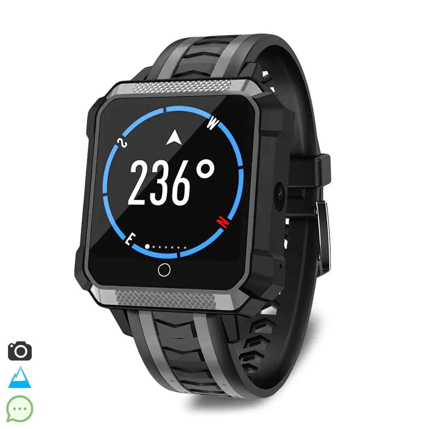 Smartwatch H7 con cámara, navegador GPS, monitor cardiaco. Opción de SIM.