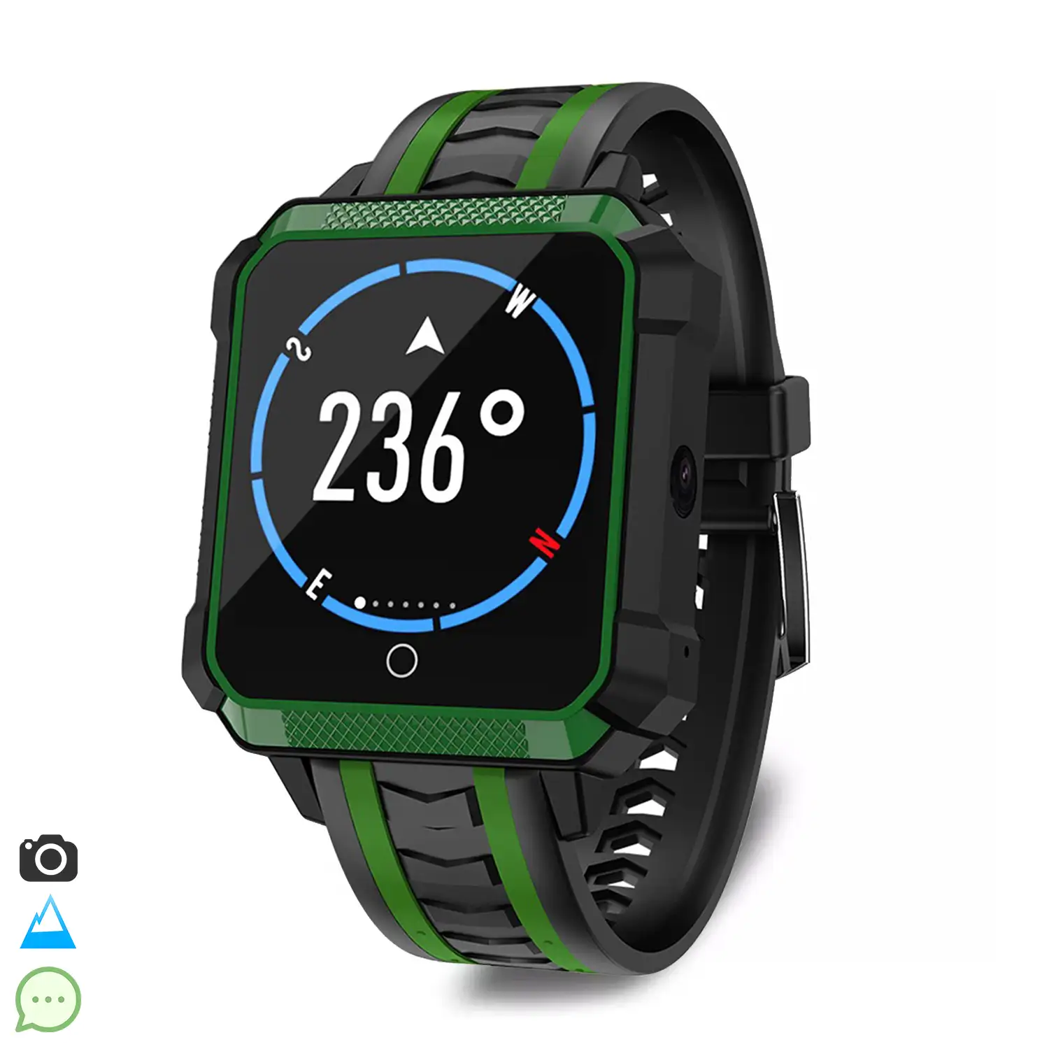 Smartwatch H7 con cámara, navegador GPS, monitor cardiaco. Opción de SIM.