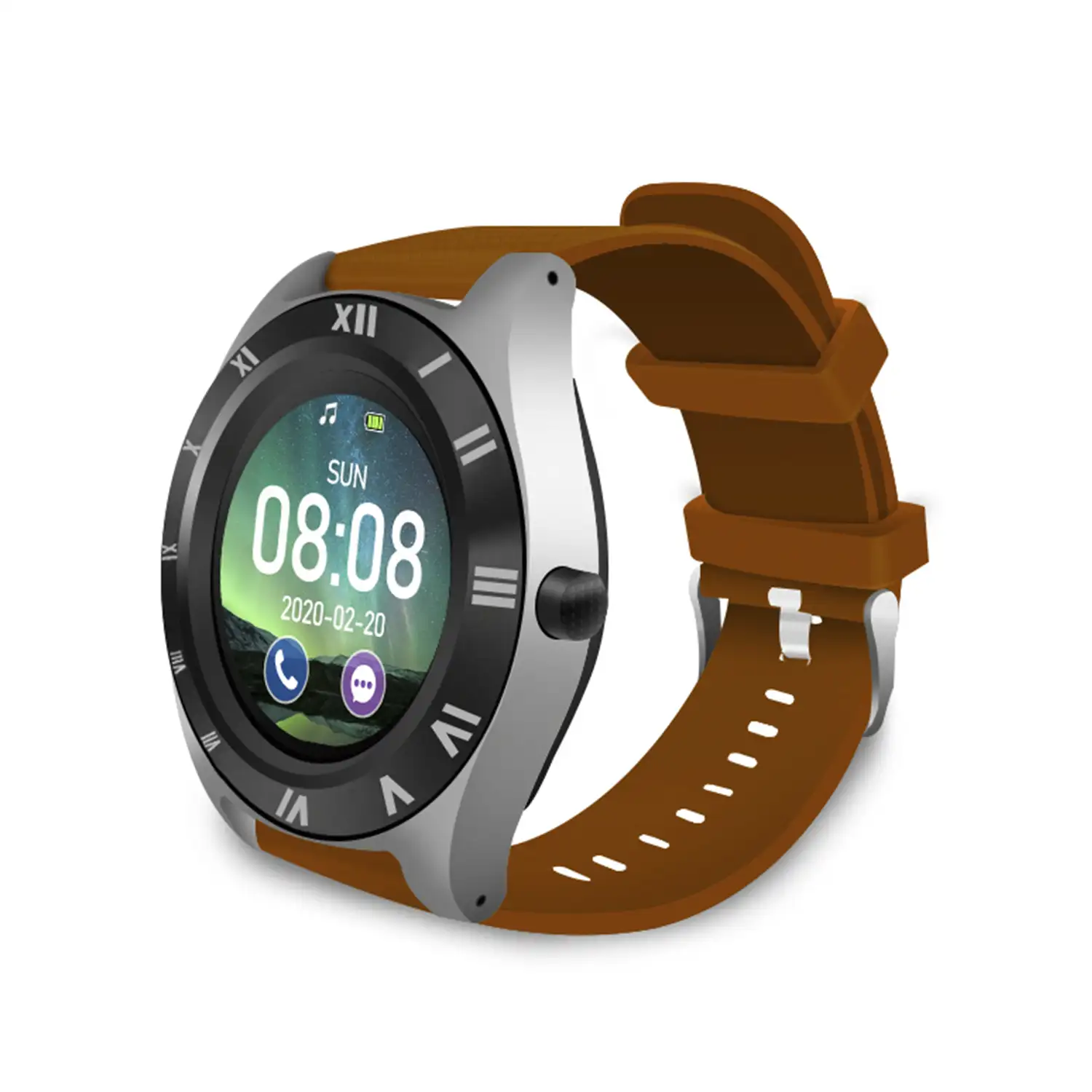 Smartwatch M11 multifunción con cámara, podómetro, aviso de llamadas, notificaciones. App para Android. Opción de SIM y micro SD.