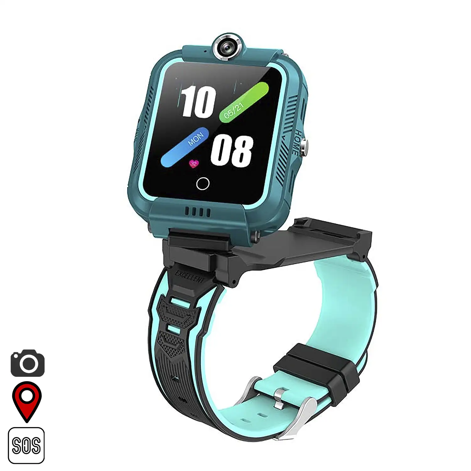 Smartwatch T17C con pantalla giratoria 360. Localizador GPS, Wifi y LBS.