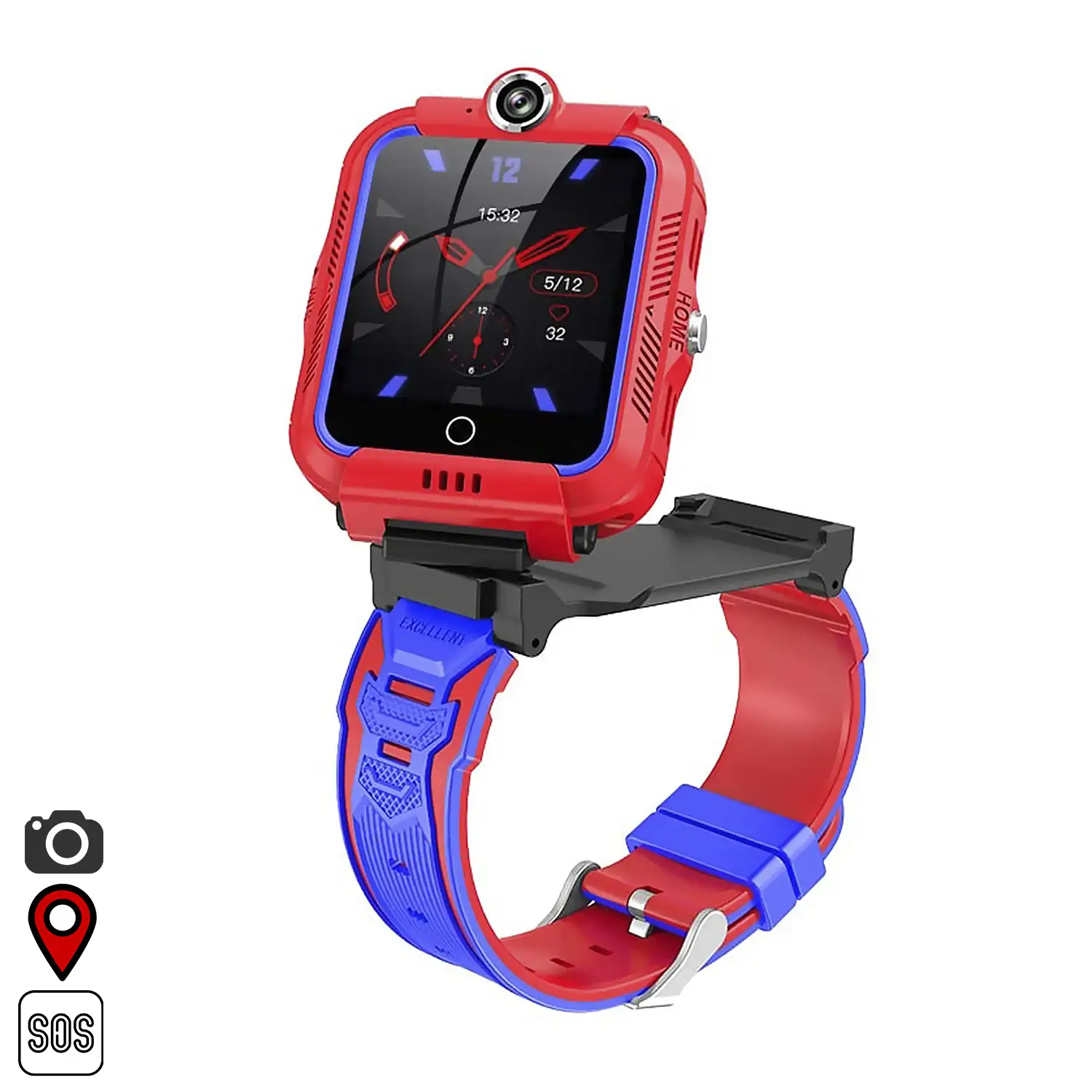 Smartwatch con pantalla giratoria 360. Localizador GPS, Wifi y