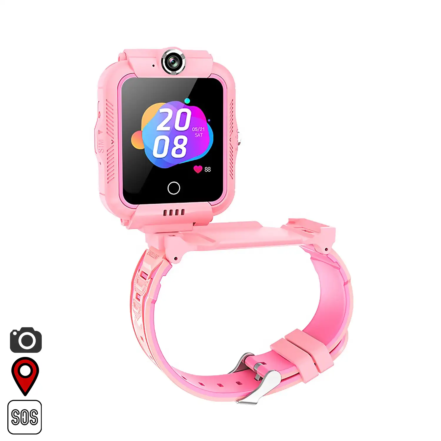 Smartwatch T17C con pantalla giratoria 360. Localizador GPS, Wifi y LBS.